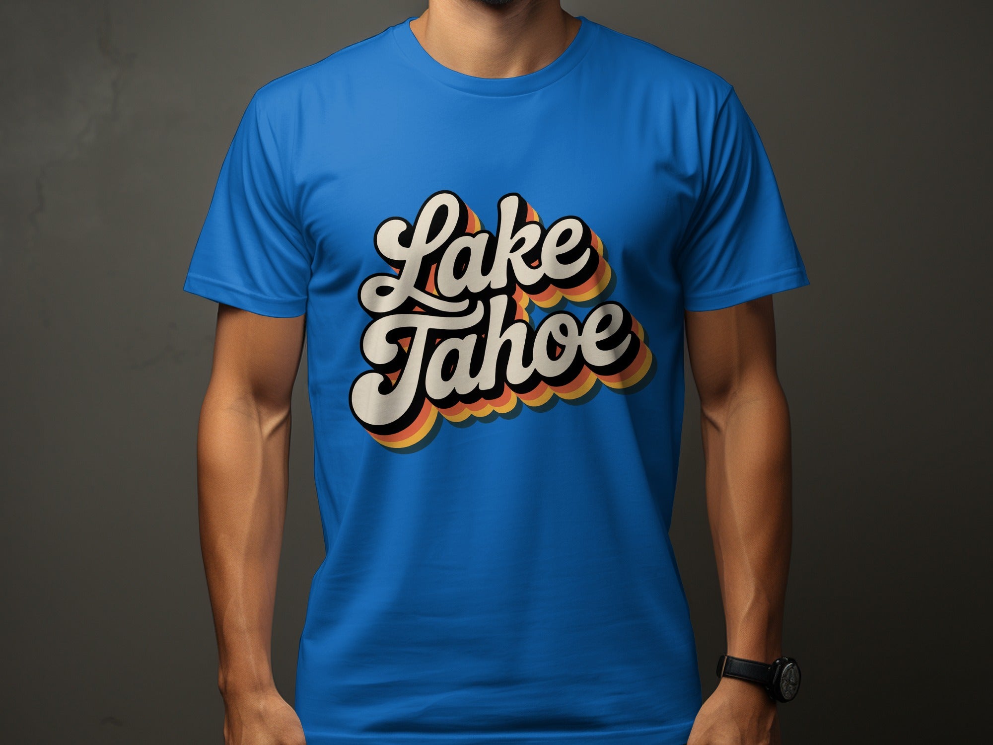 Lake Tahoe Bold Retro Design T-Shirt product type