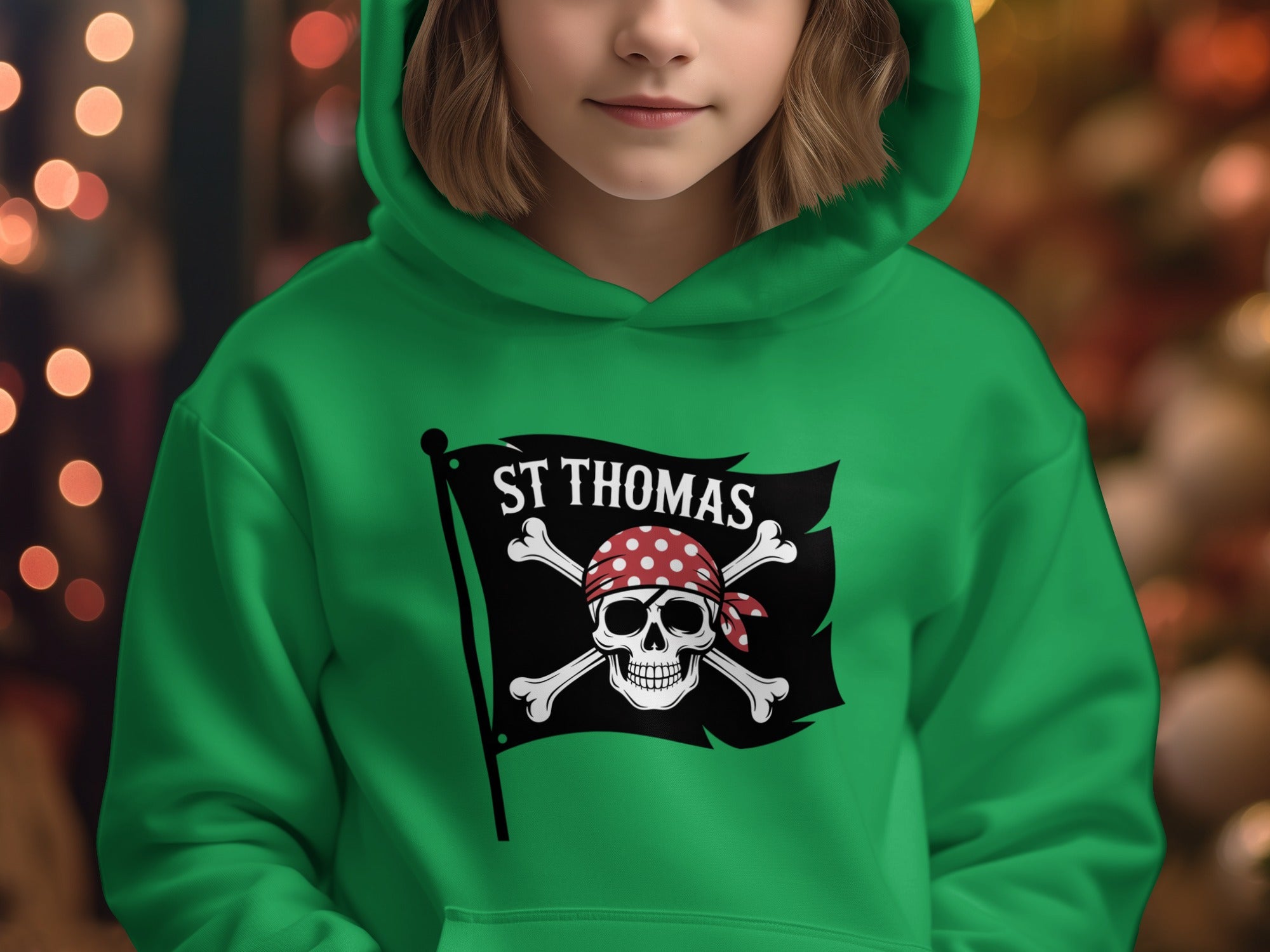 St Thomas Pirate Skull and Crossbones Hoodie product