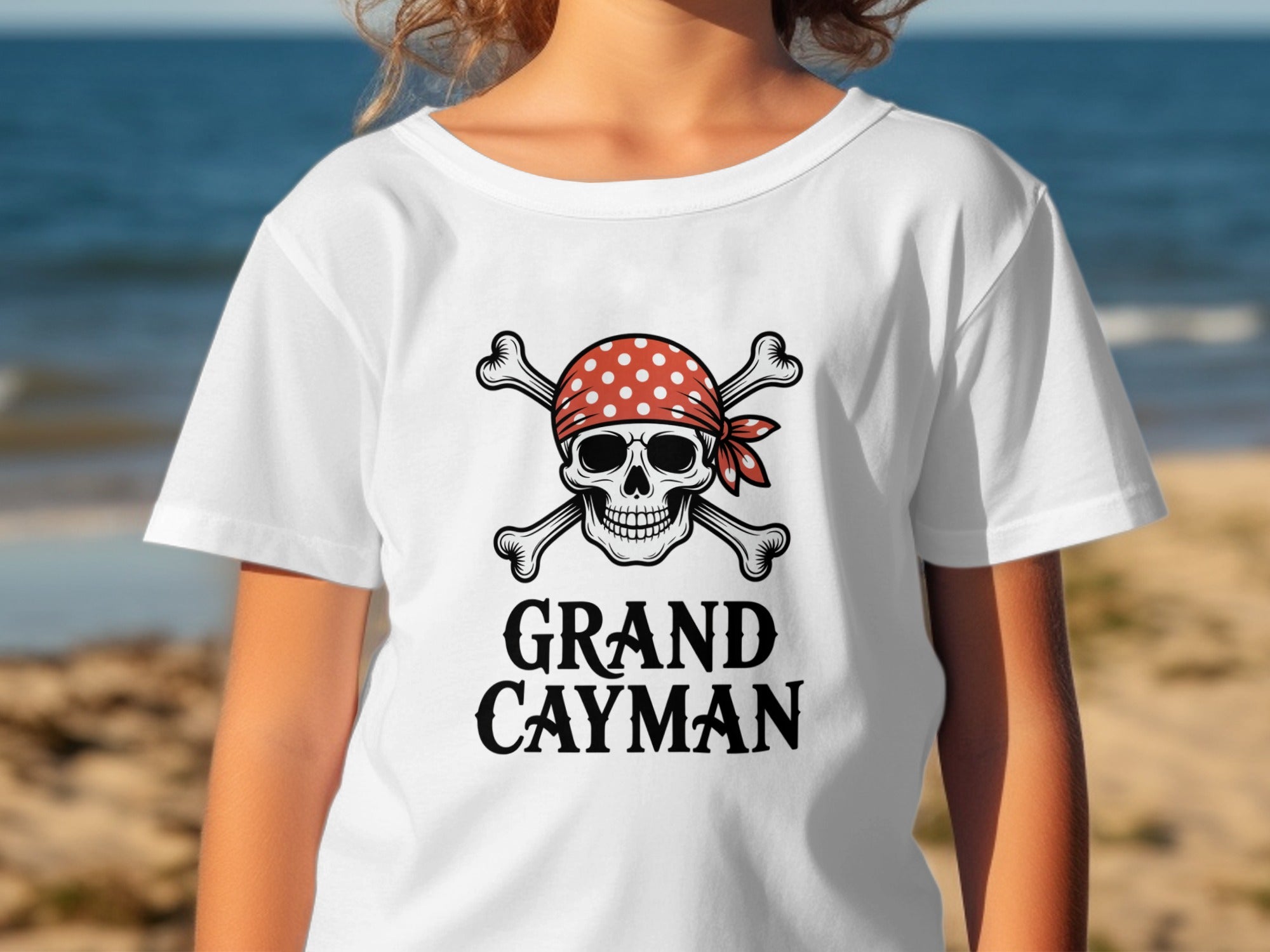 Grand Cayman Pirate Skull Graphic T-shirt Product