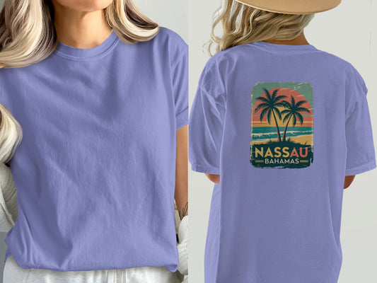 Nassau Bahamas Sunset Graphic T-Shirt product