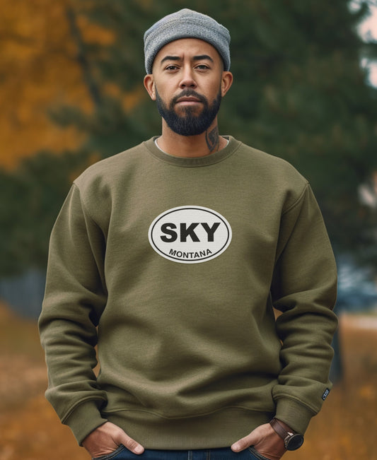 Stylish SKY Montana Graphic Sweatshirt product