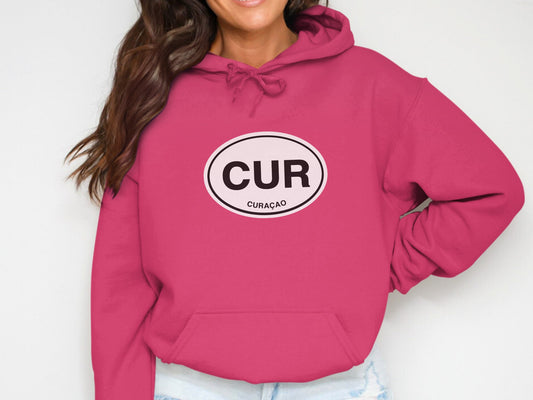 Curacao  Oval Logo Vacation Travel Hoodie Gift Souvenir Royal 