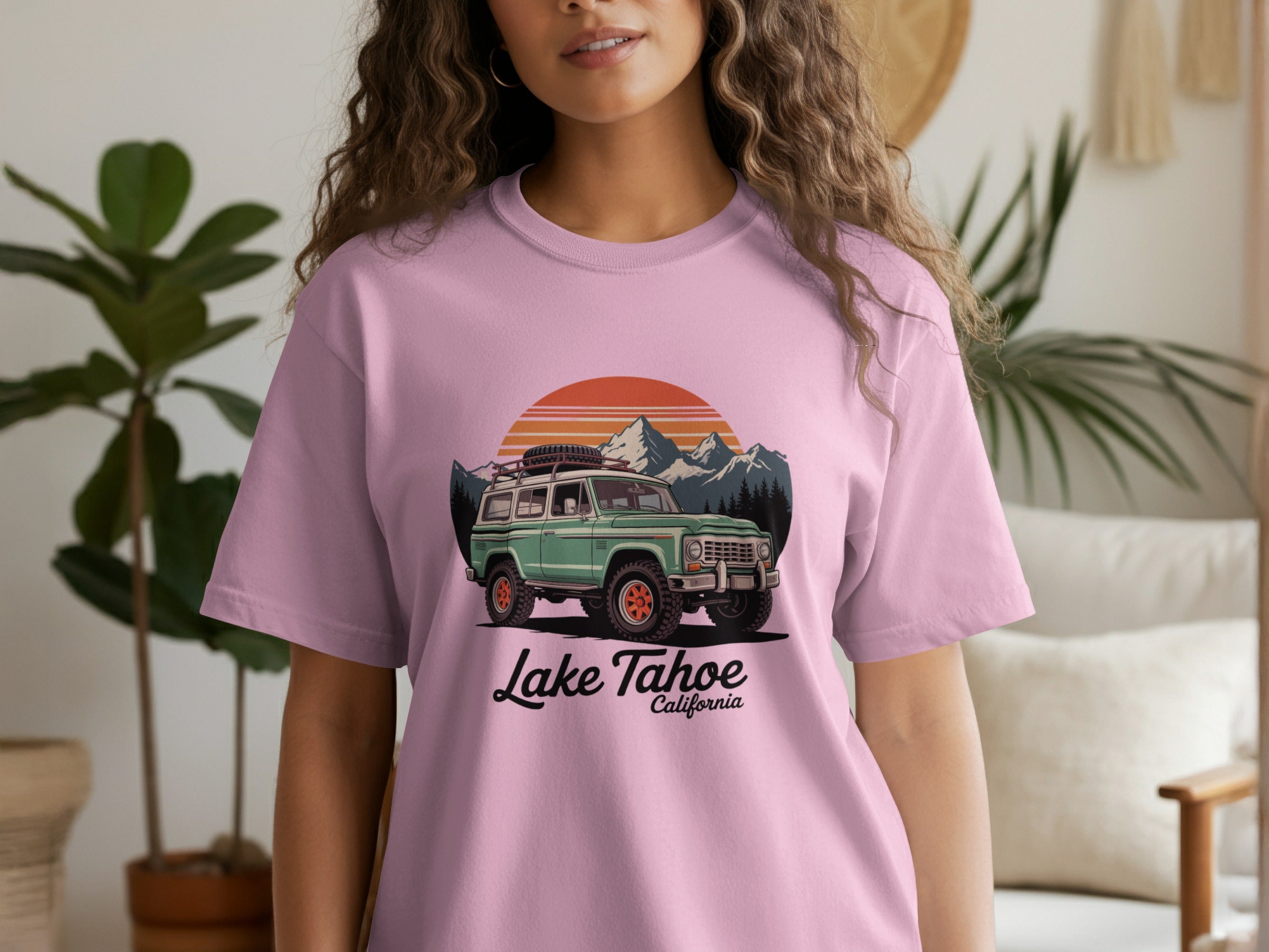 Lake Tahoe California SUV Graphic T-shirt product type