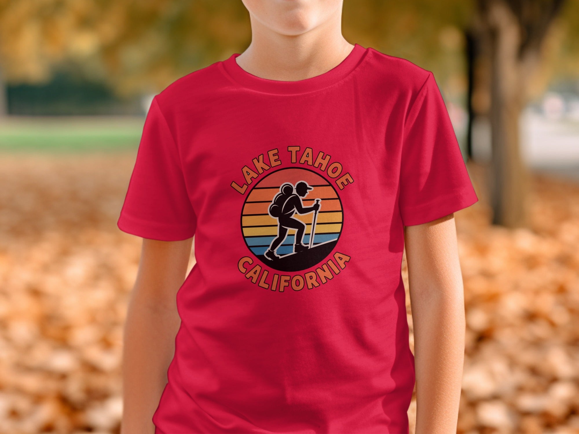 Lake Tahoe California Hiking T-Shirt for Kids
