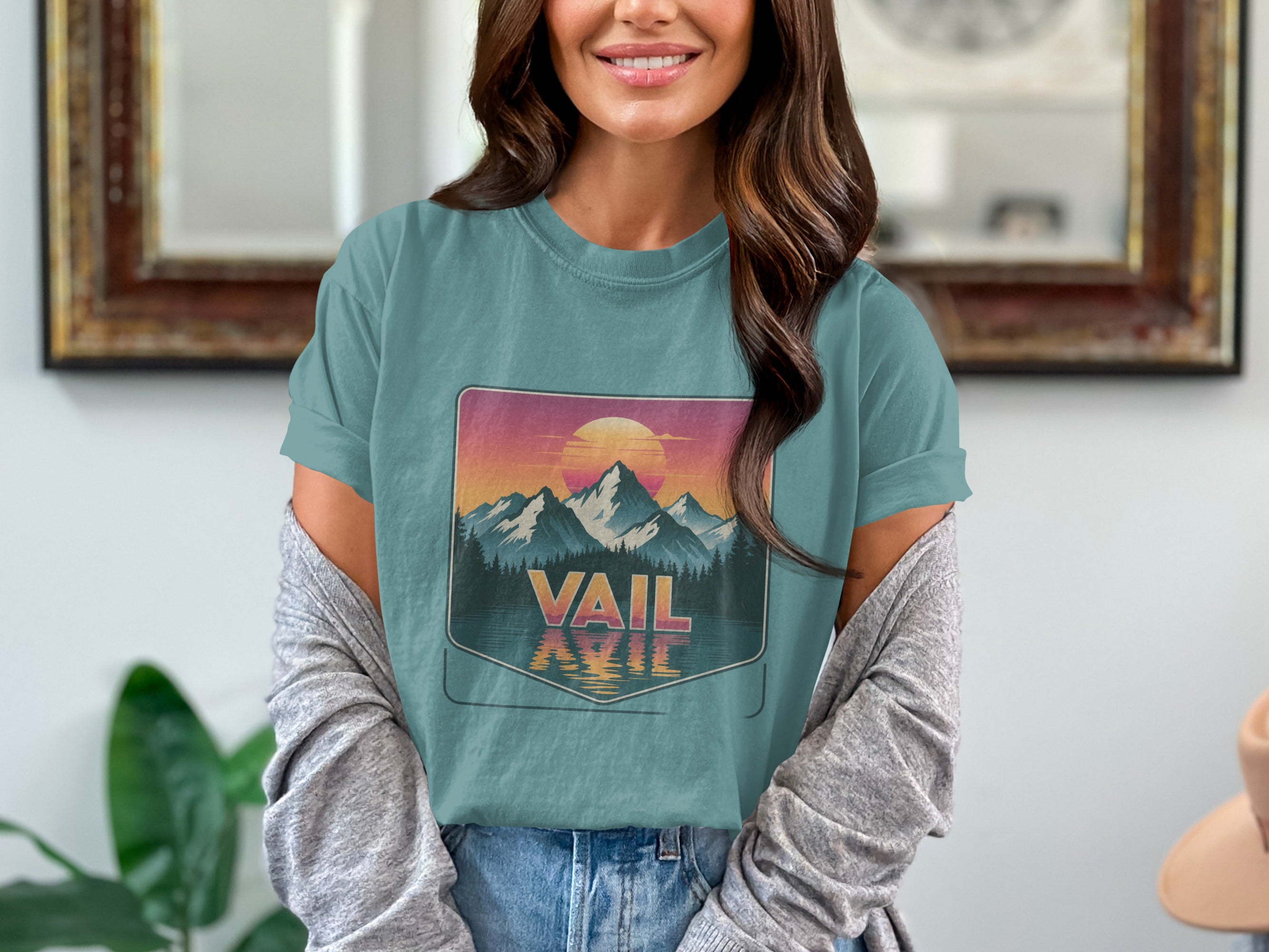 Vail Retro Mountains Vintage Style T-shirt product type