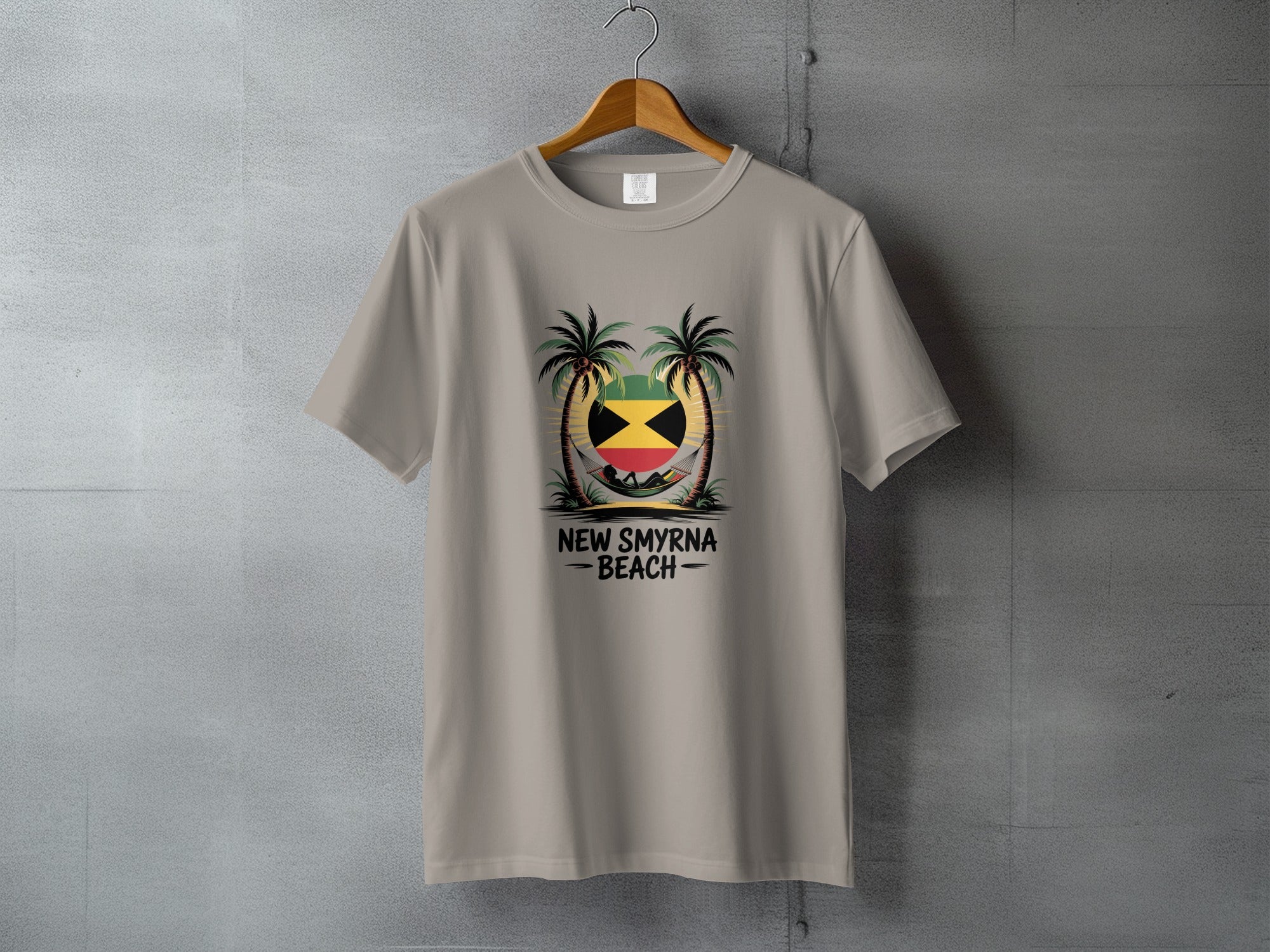 New Smyrna Beach Palm Trees Sunset Graphic T-Shirt product type