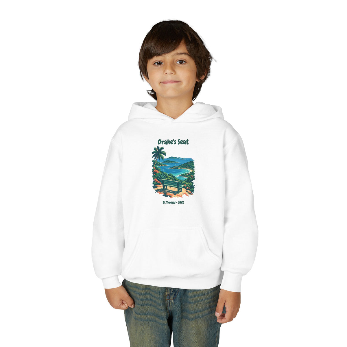 Drake's Seat St. Thomas USVI Gildan 18500B Youth Hoodie
