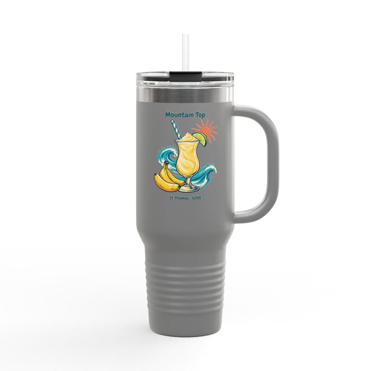 Mountain Top St. Thomas USVI Polar Camel Insulated Travel Mug 40oz