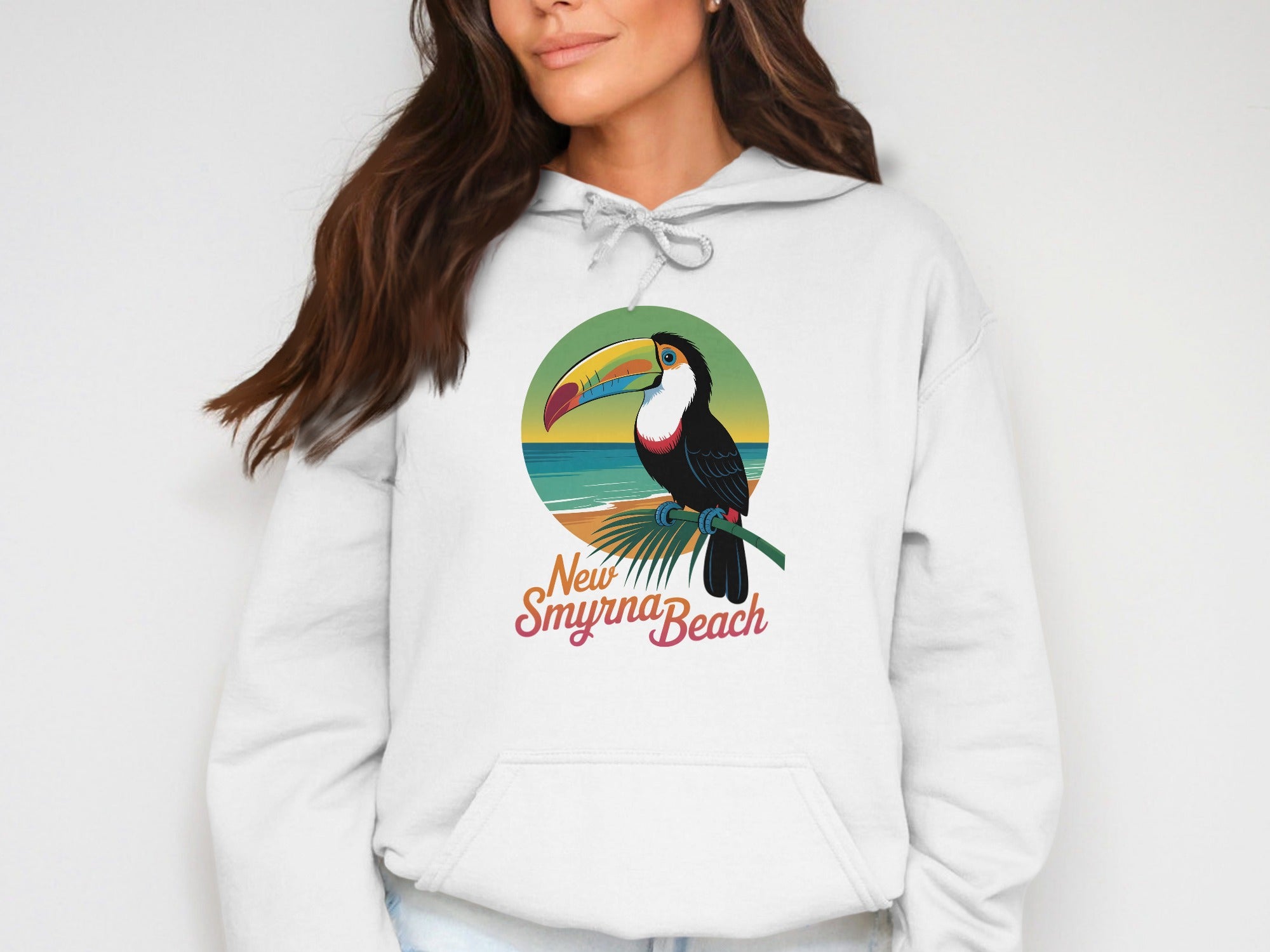 New Smyrna Beach Toucan Hoodie comfortable product type