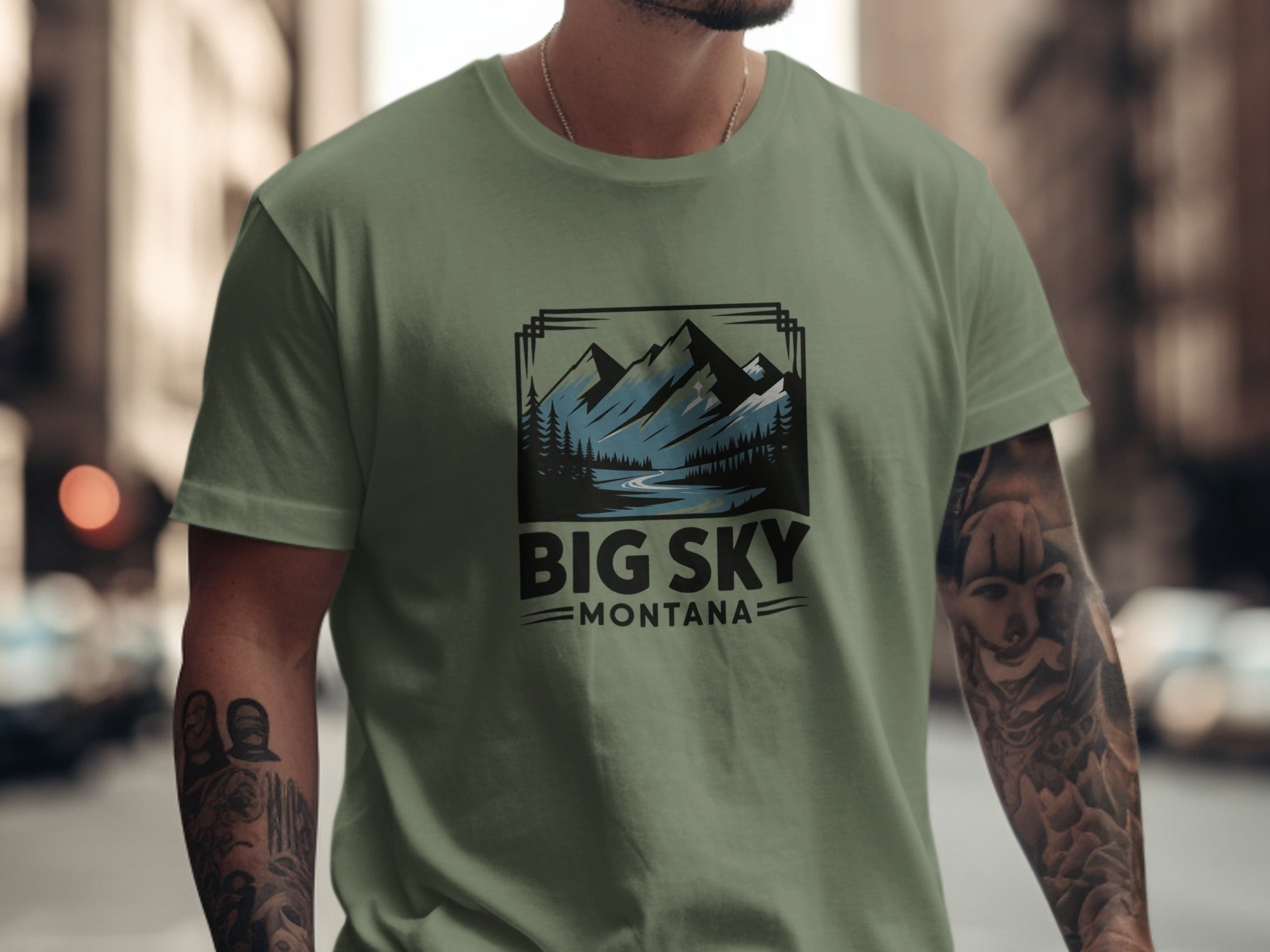 Big Sky Montana Graphic Tee Casual Clothing