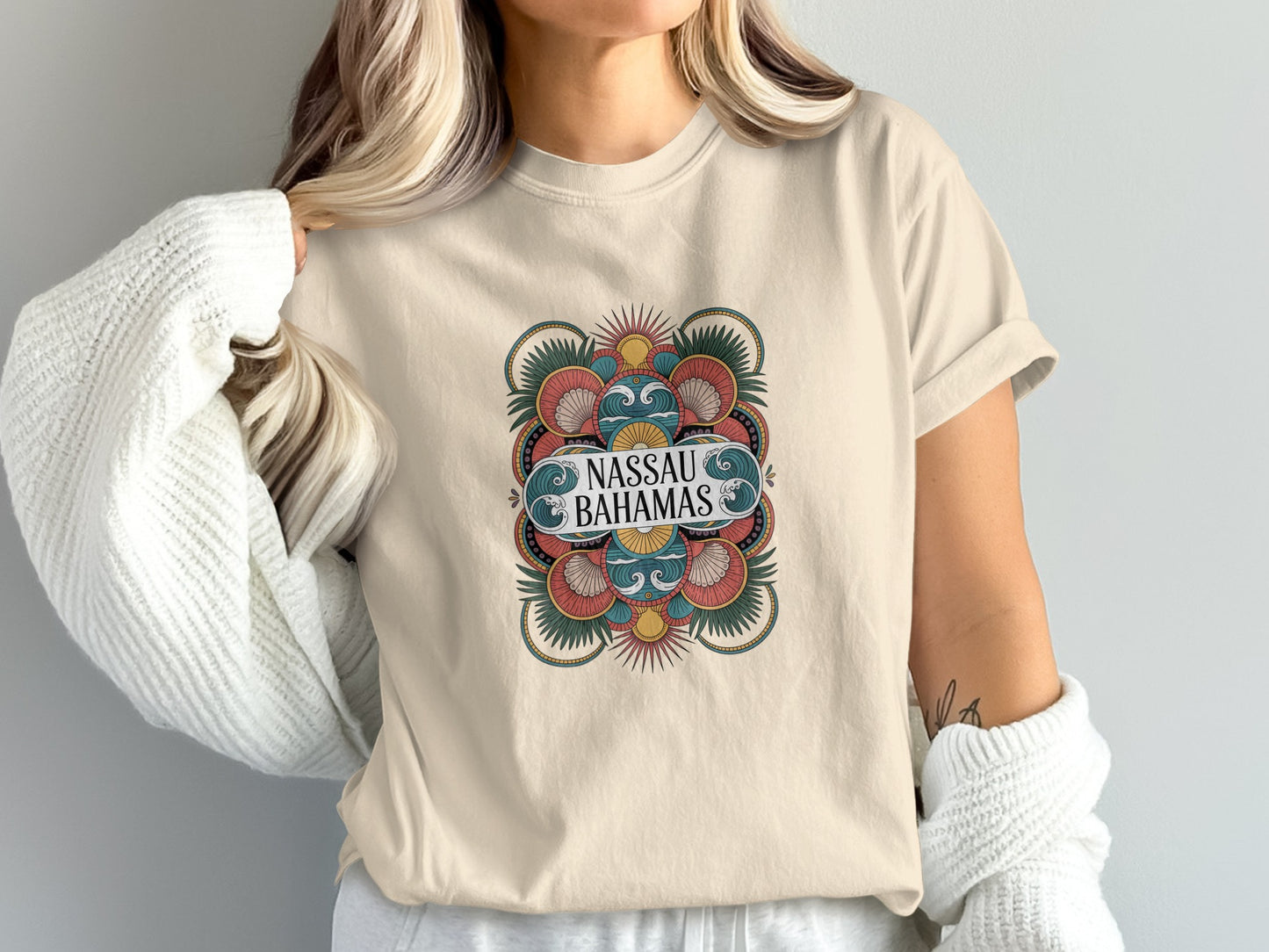 Nassau Bahamas Graphic T-Shirt Trendy Wearable Product