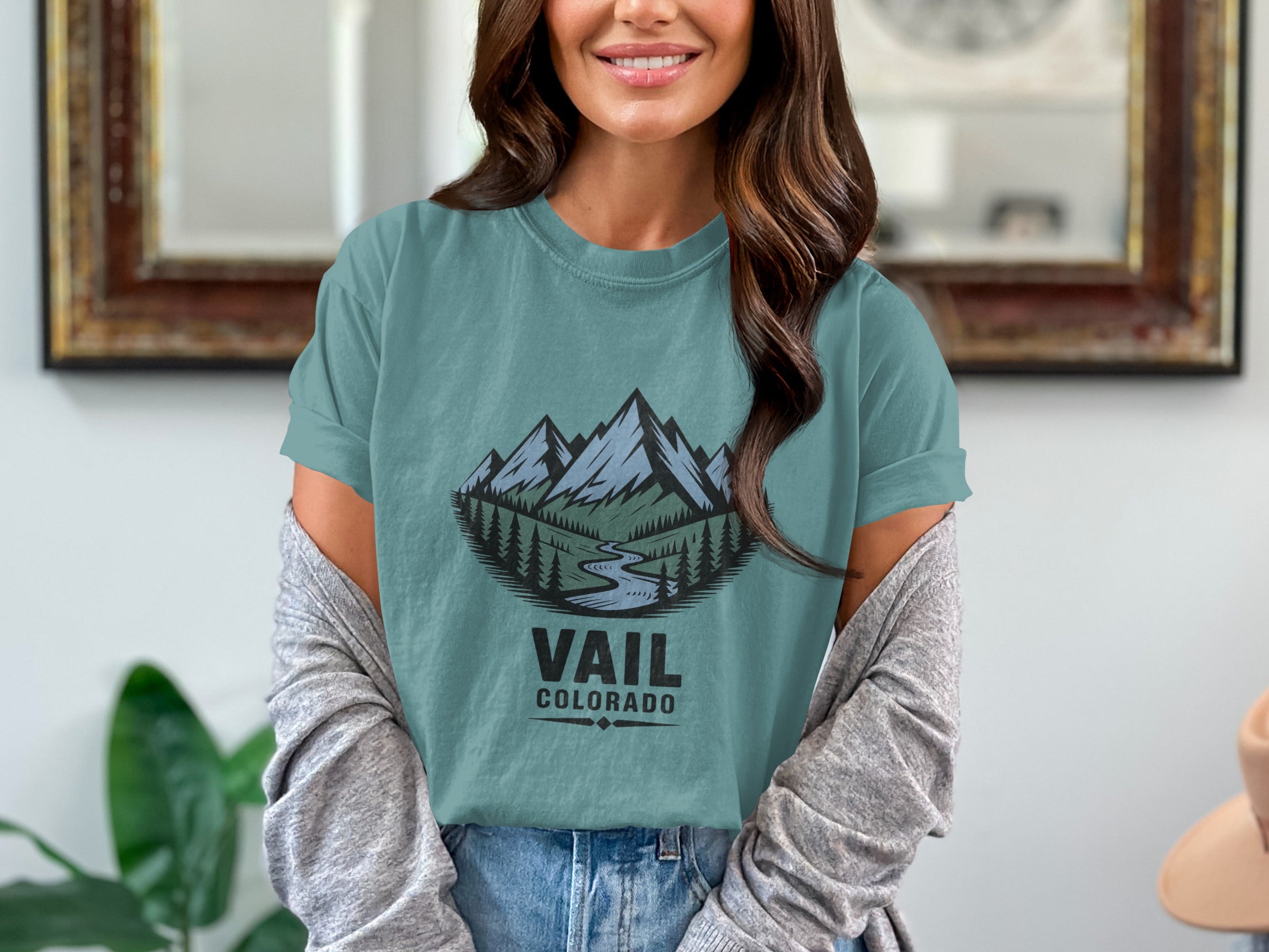 Vail Colorado Scenic Mountain Graphic T-Shirt product