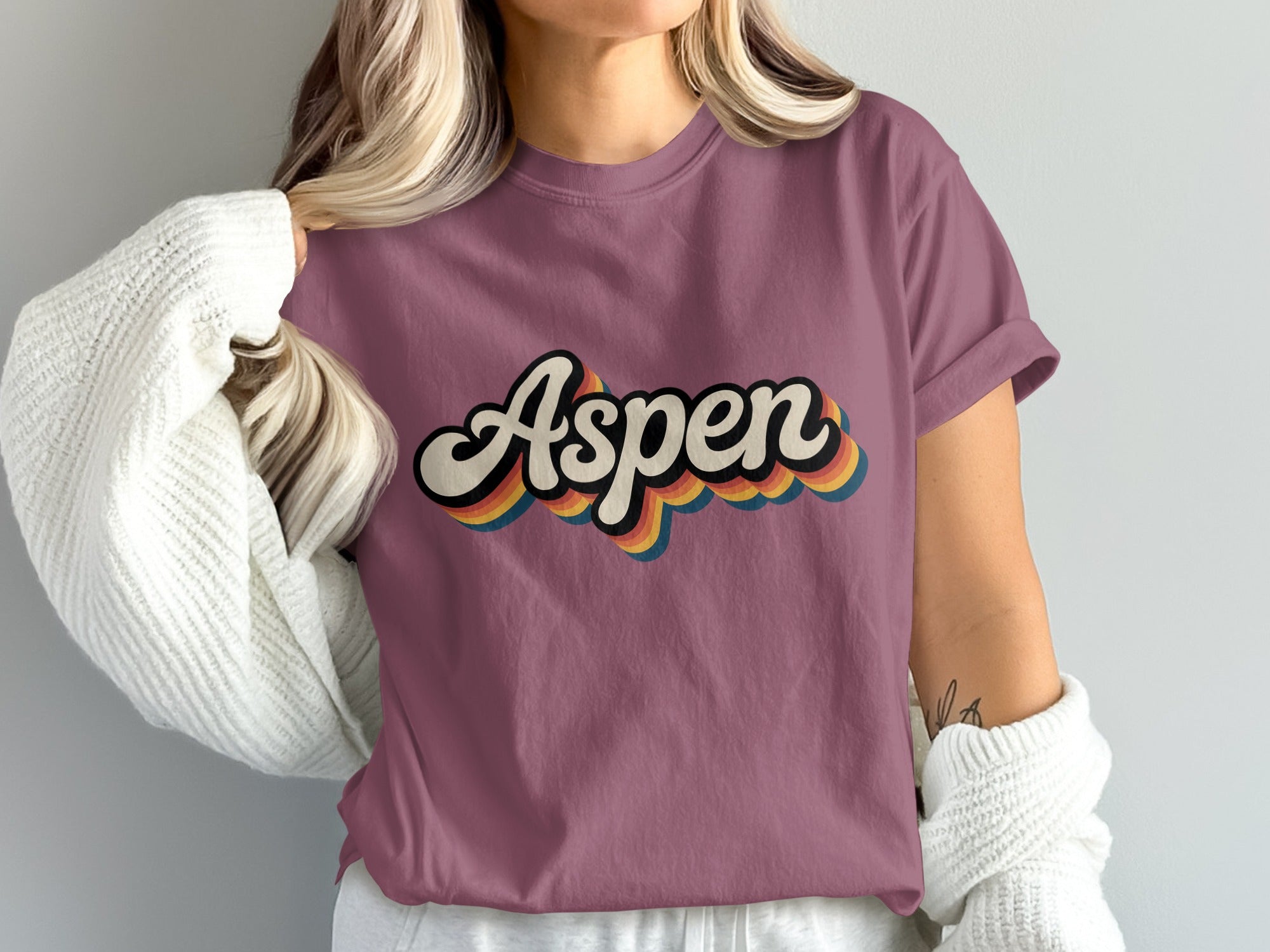 Aspen Graphic Tee Retro Style Casual Fit T-shirt product type