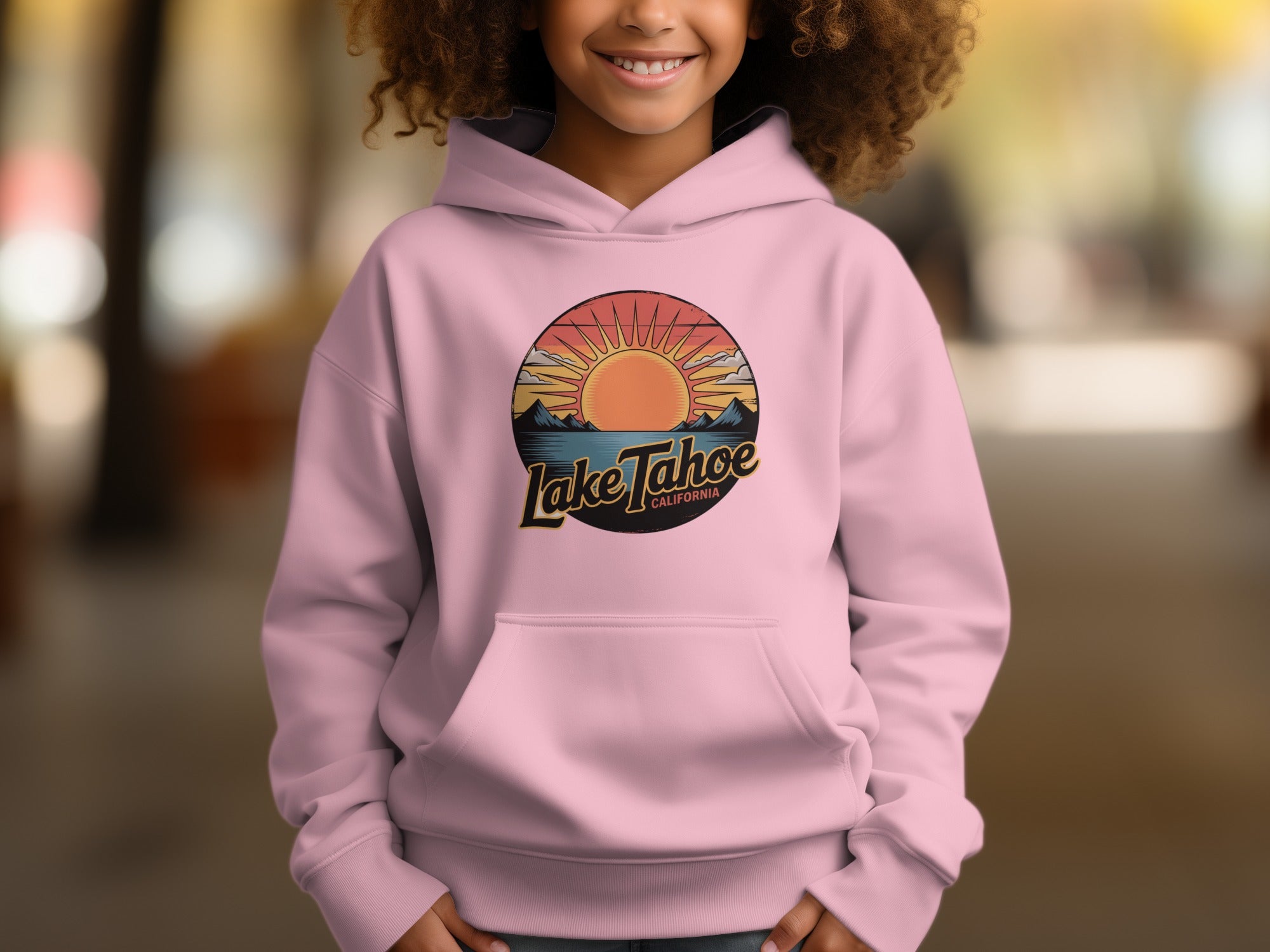 Lake Tahoe California Sunset Youth Hoodie