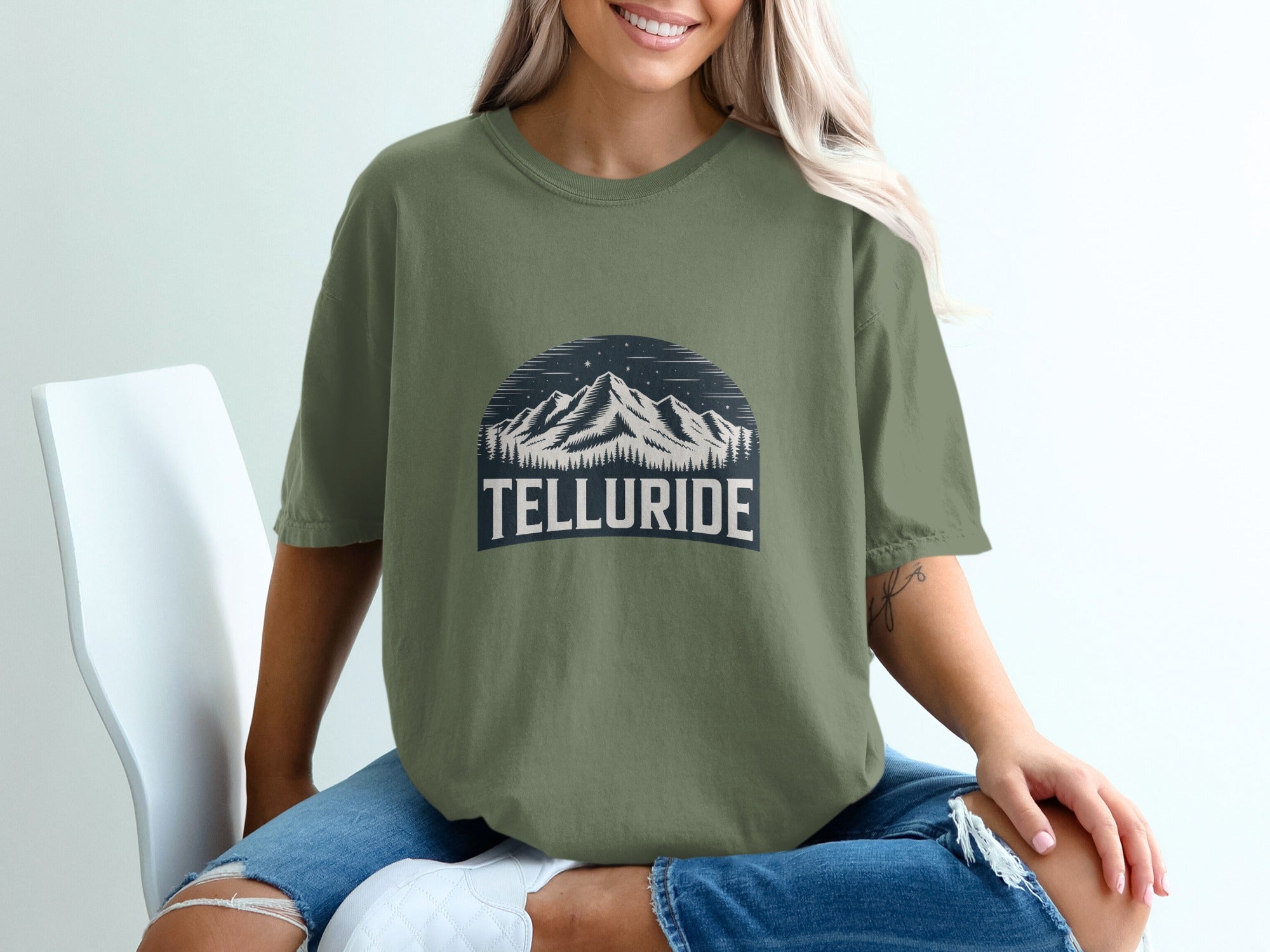 Telluride Mountain Landscape Graphic Tee product