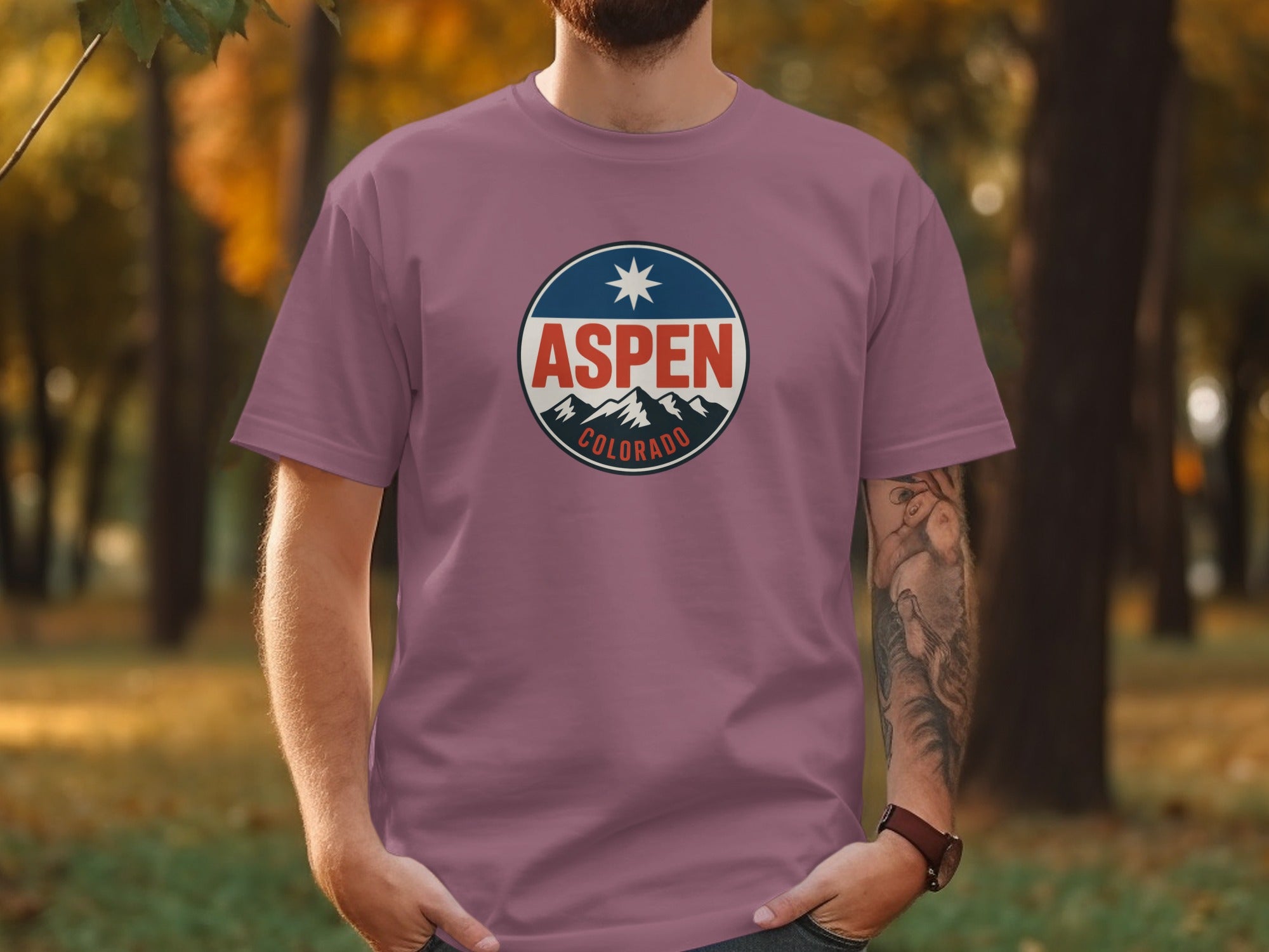 Aspen Colorado Mountain Design T-Shirt product