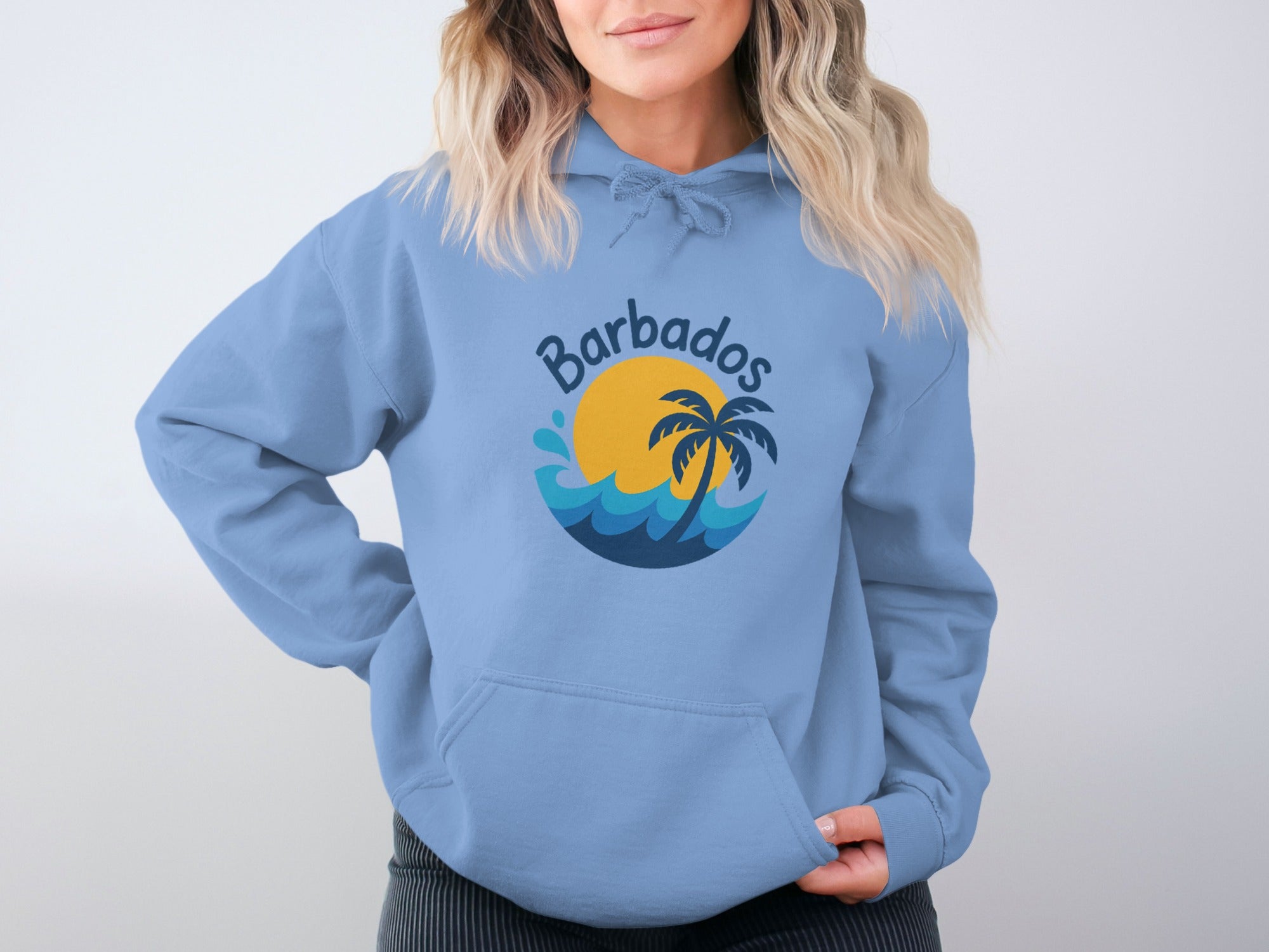 Barbados Palm Trees Graphic Hoodie product