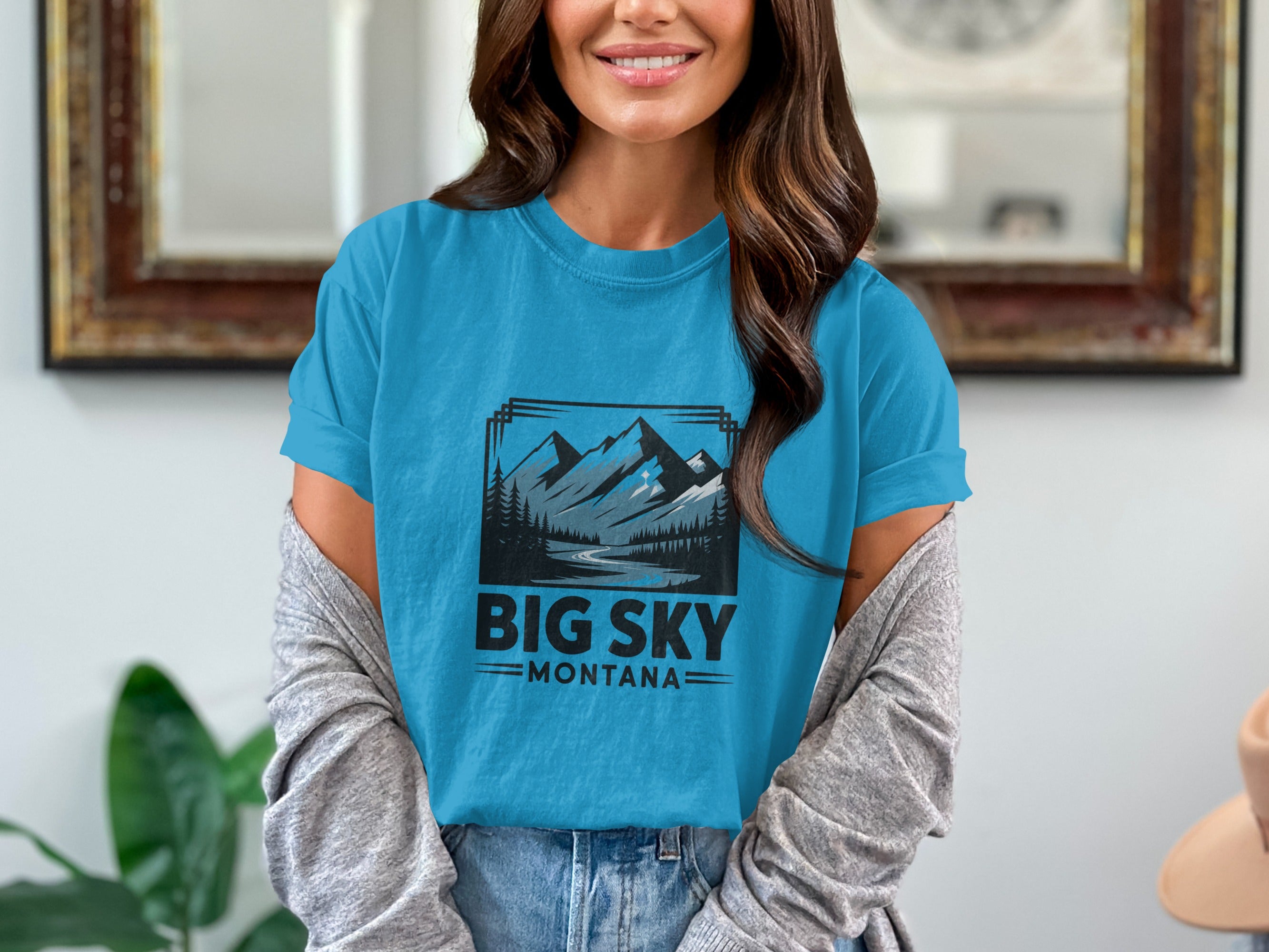 Big Sky Montana Graphic Tee Casual Style product type