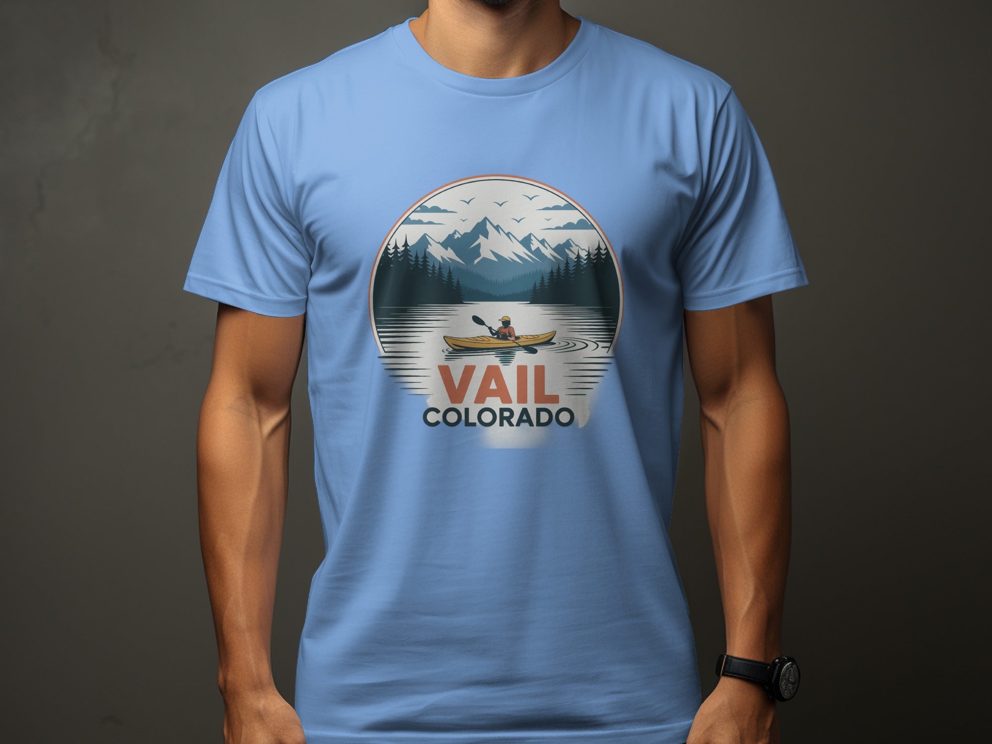 Vail Colorado Kayaking Adventure Short Sleeve Shirt product