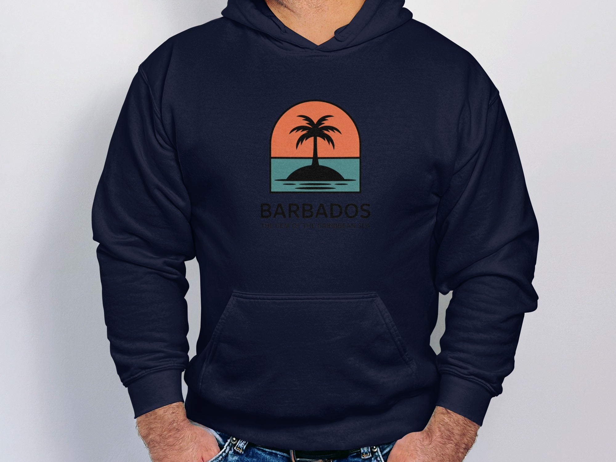 Barbados Palm Tree Sunset Hoodie product