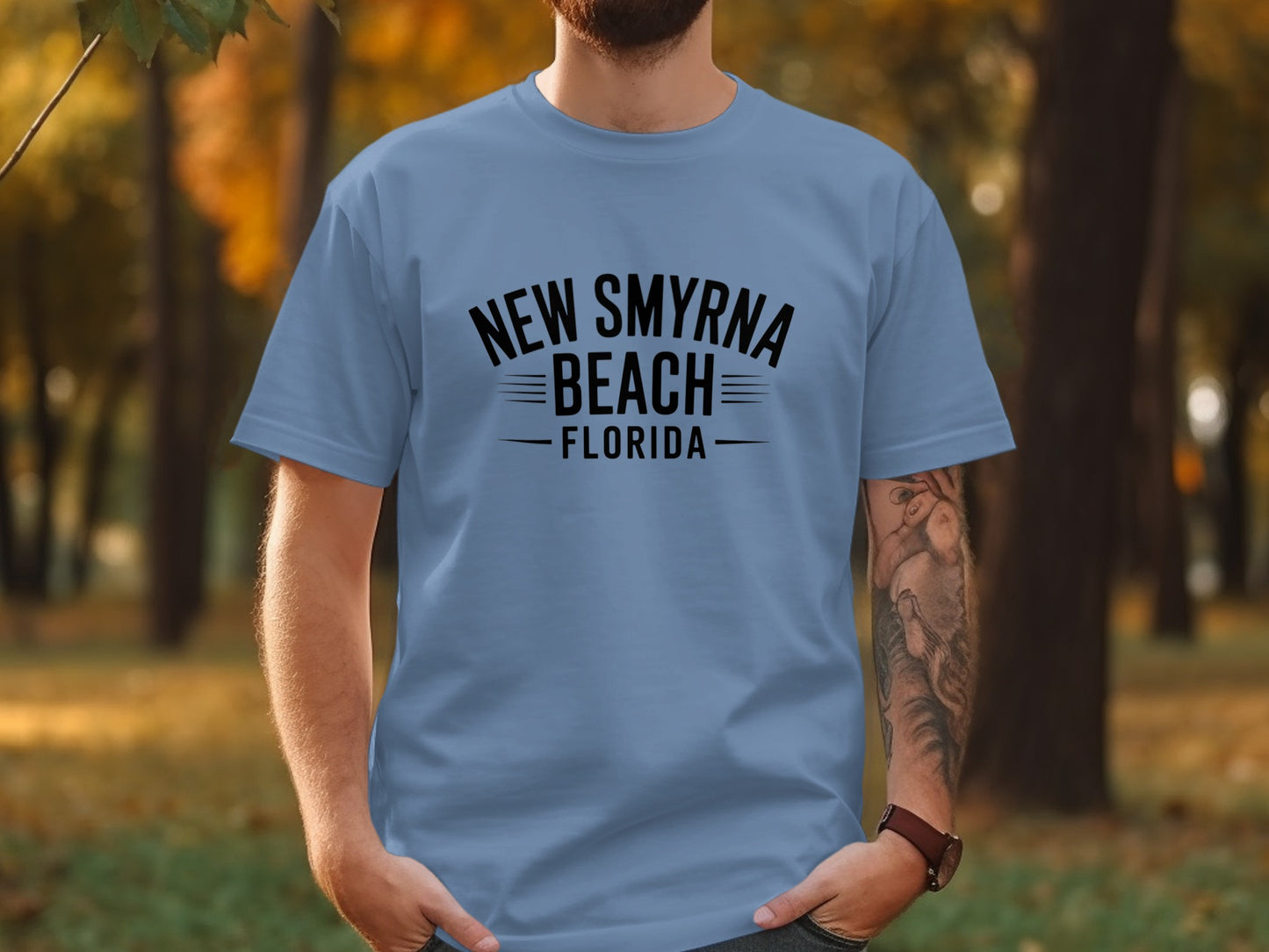 New Smyrna Beach Florida Custom Printed T-Shirt product