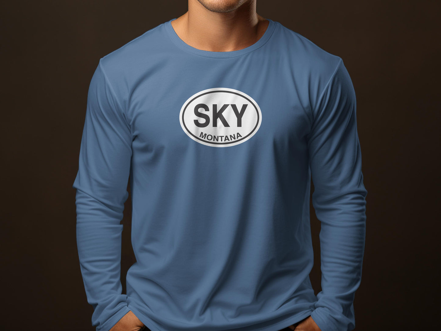 Big Sky Big Grass Festival, Music in the Mountains, Big Sky PBR Mens Long Sleeve T-Shirt tee