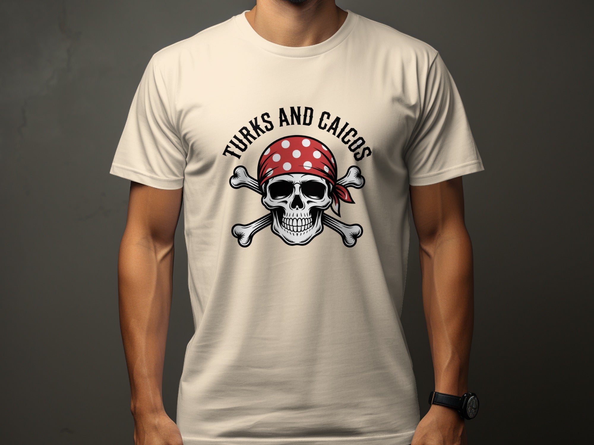 Turks and Caicos Pirate Skull Graphic T-Shirt product