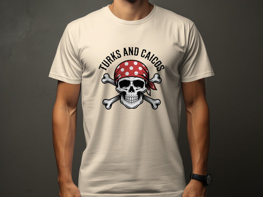 Turks and Caicos Pirate Skull Graphic T-Shirt product