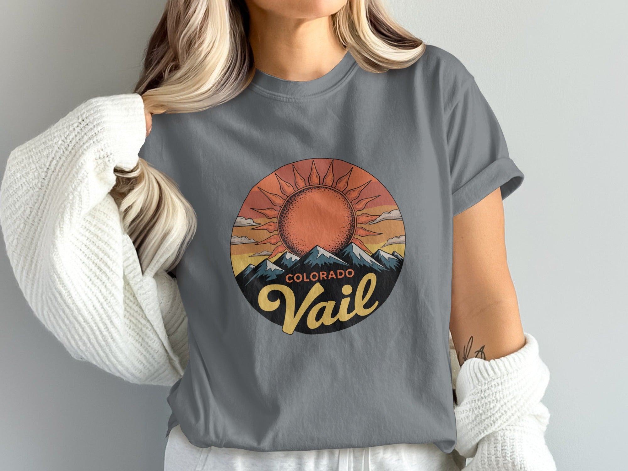 Vintage Style Colorado Vail Graphic T-shirt product