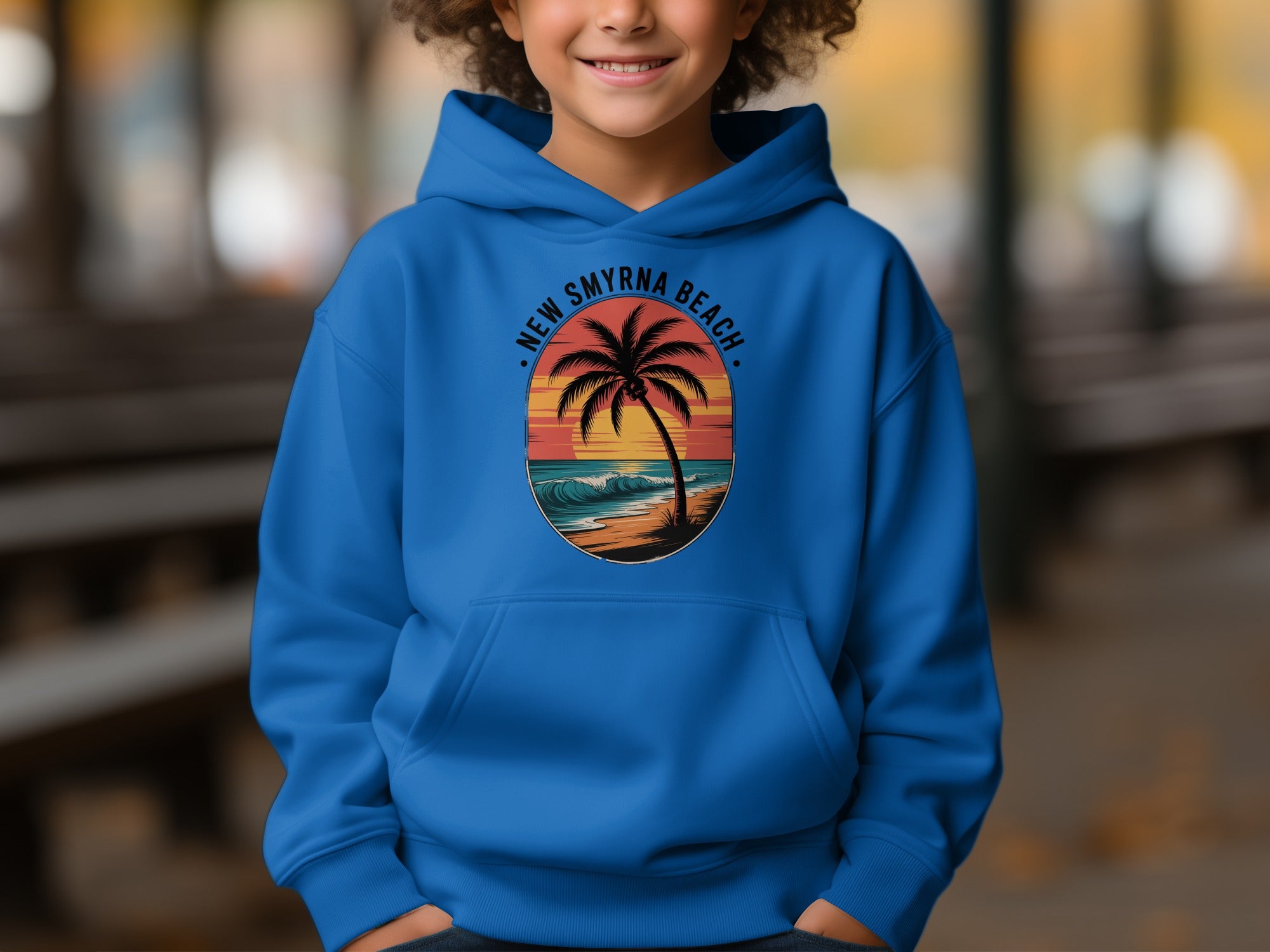New Smyrna Beach Surf Sunset Youth Hoodie product