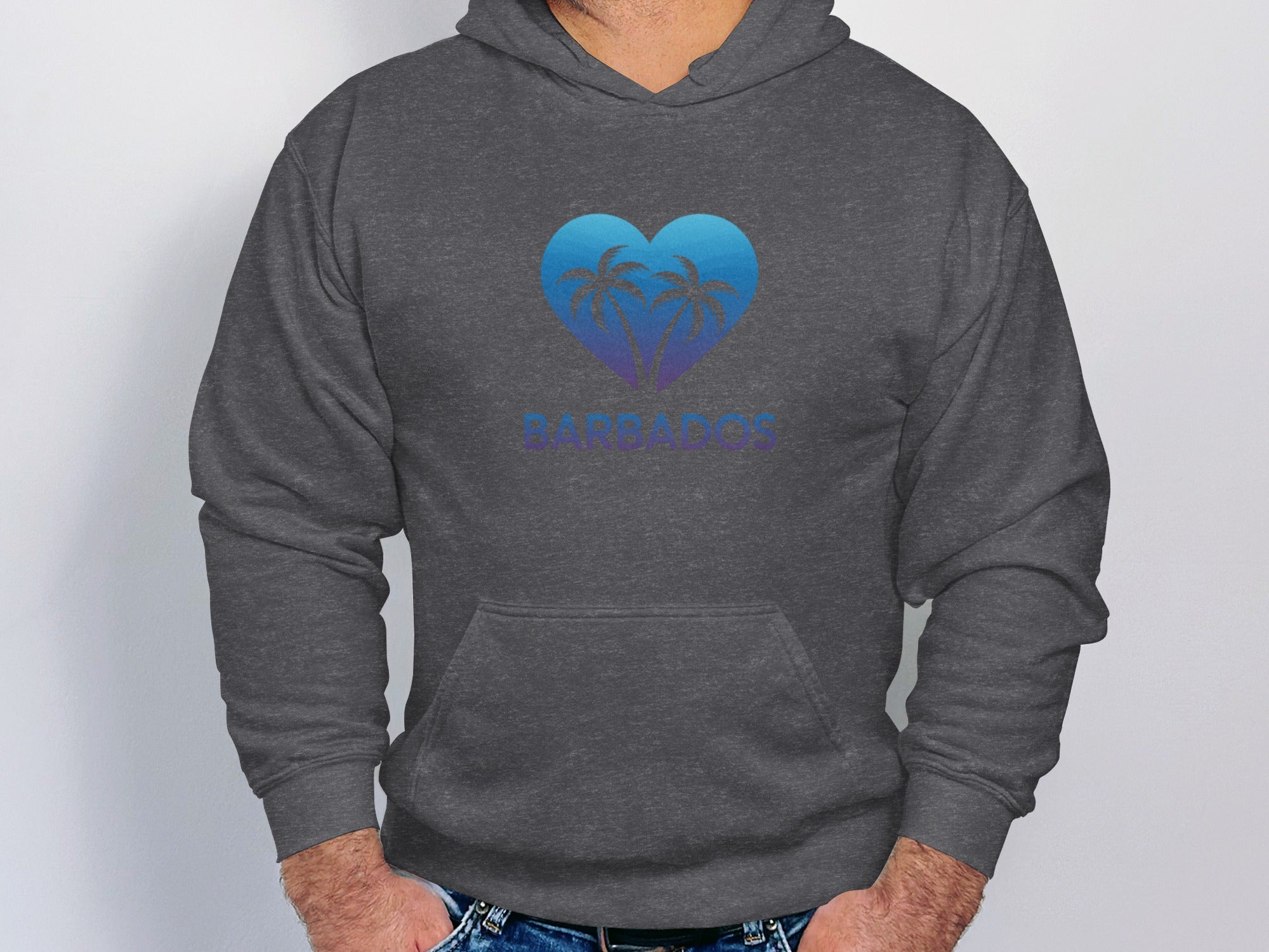 Barbados Palm Heart Graphic Hoodie product