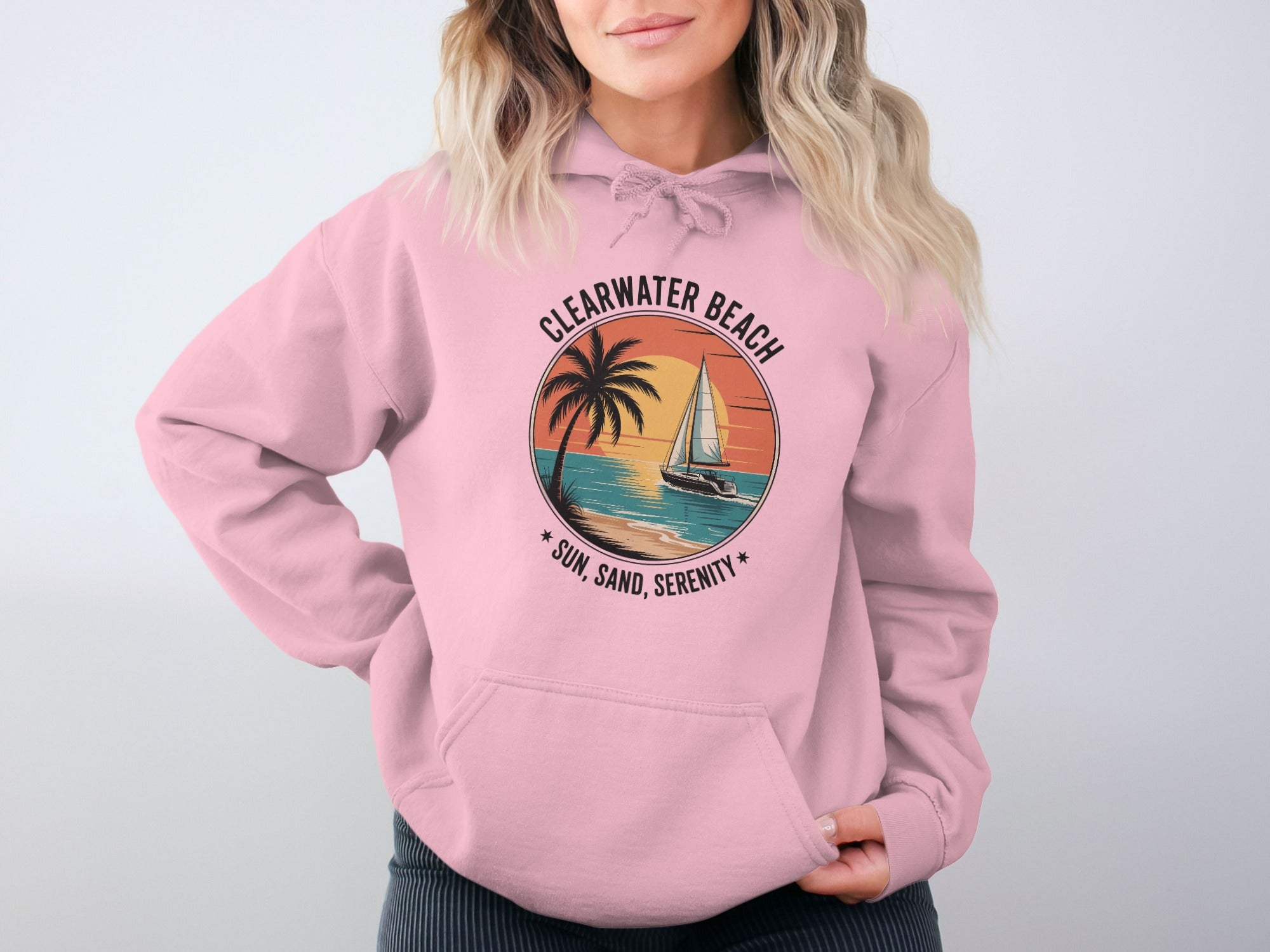 Clearwater Beach Sun Sand Serenity Graphic Hoodie product