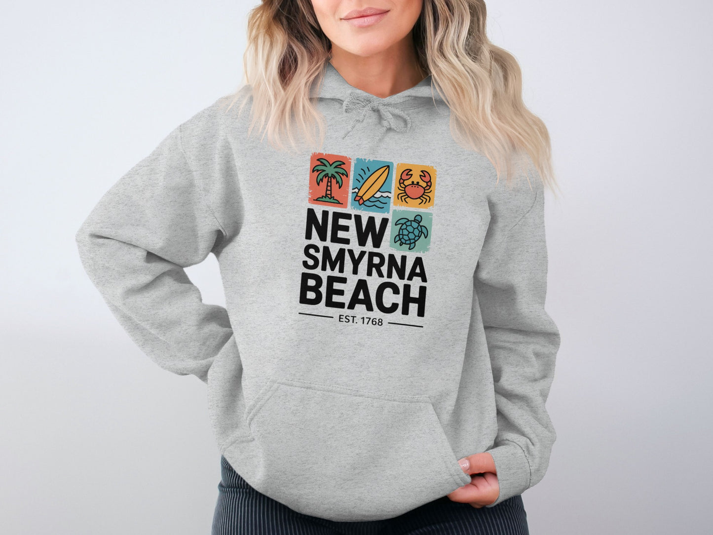 New Smyrna Beach EST 1768 Graphic Printed Hoodie product