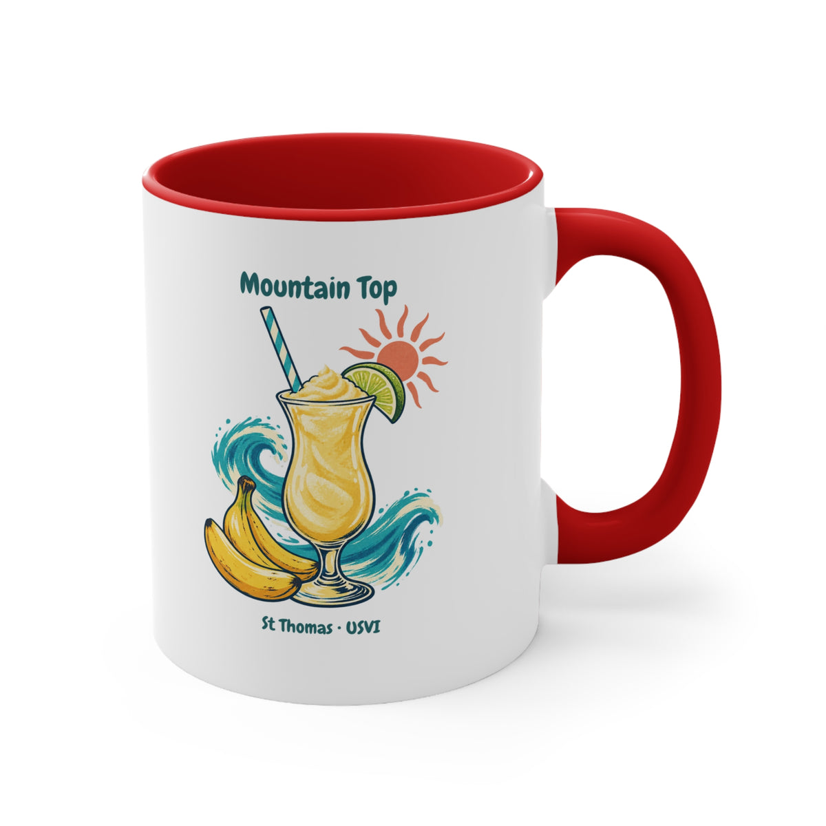 Mountain Top St. Thomas USVI Accent Coffee Mug