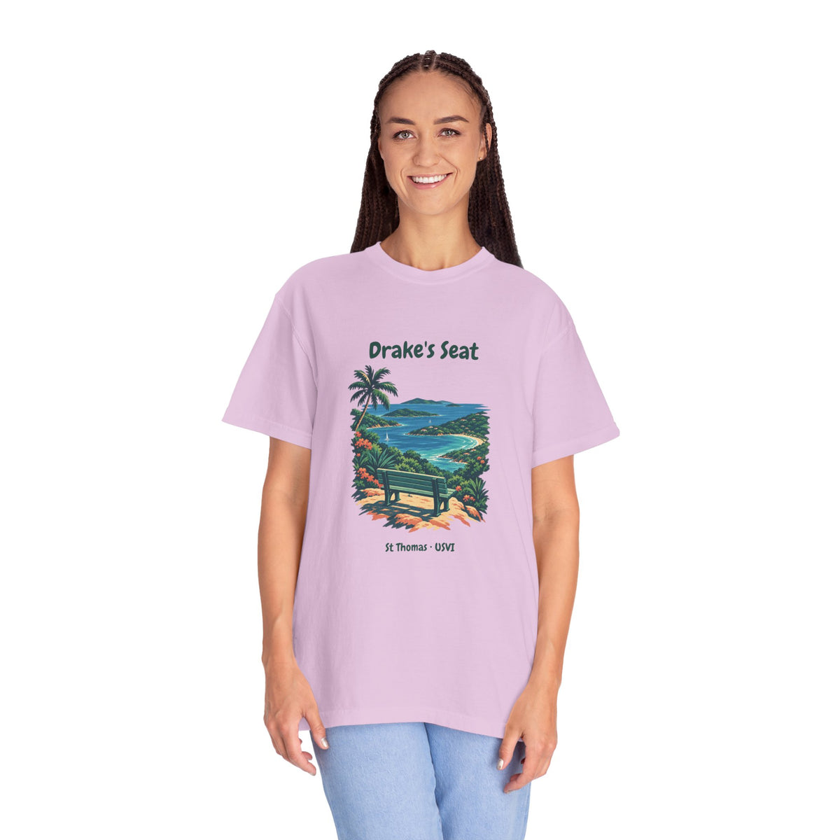 Drake's Seat St. Thomas USVI Comfort Colors 1717 T-Shirt