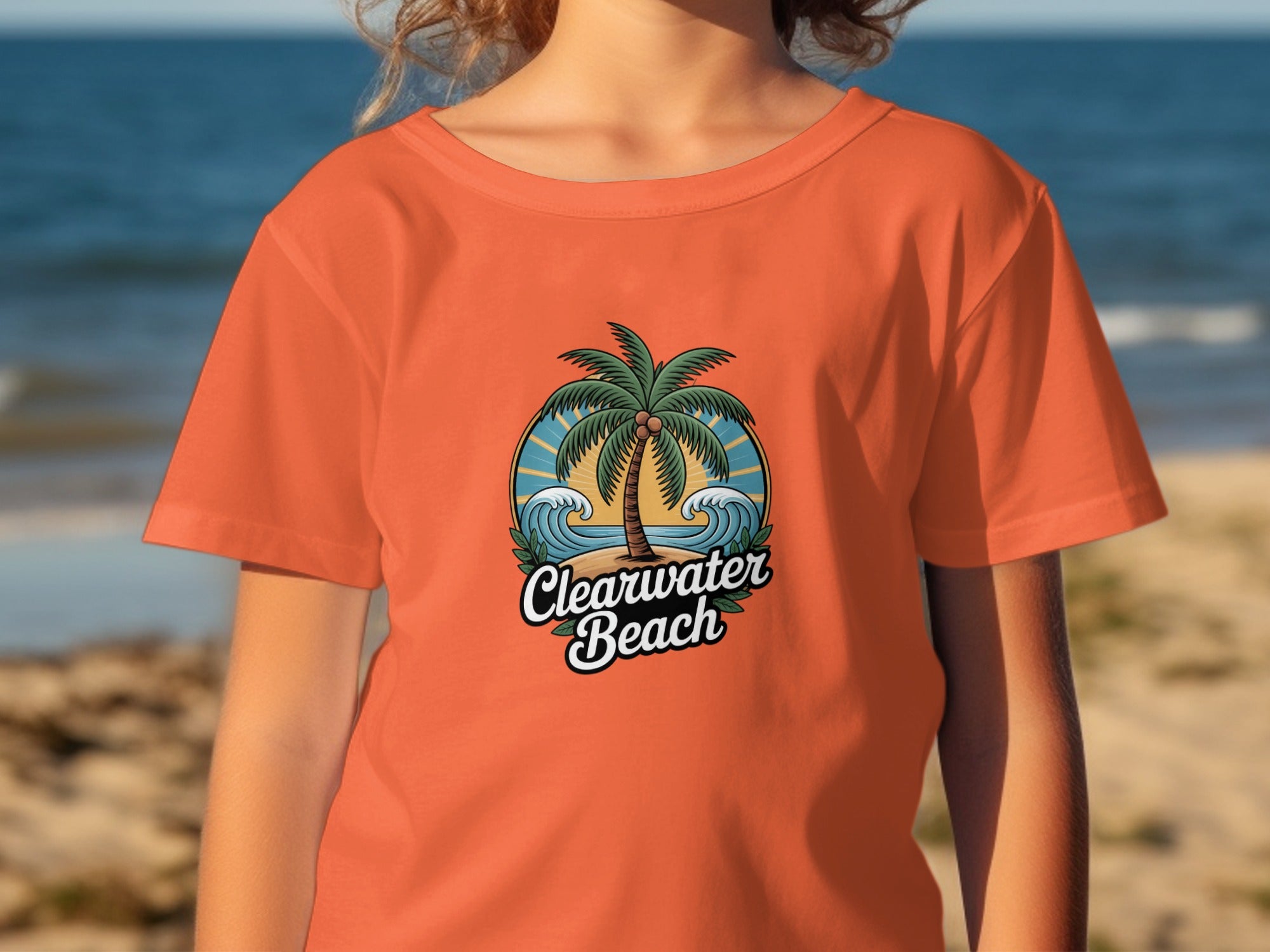 Clearwater Beach Palm Tree Design T-shirt product type