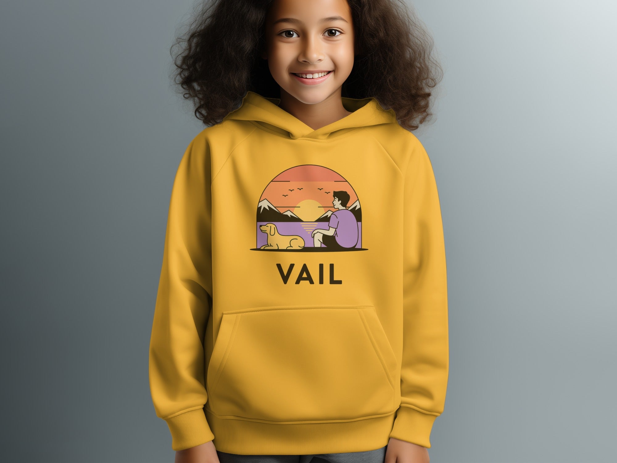 Vail Graphic Hoodie with Scenic Design product type