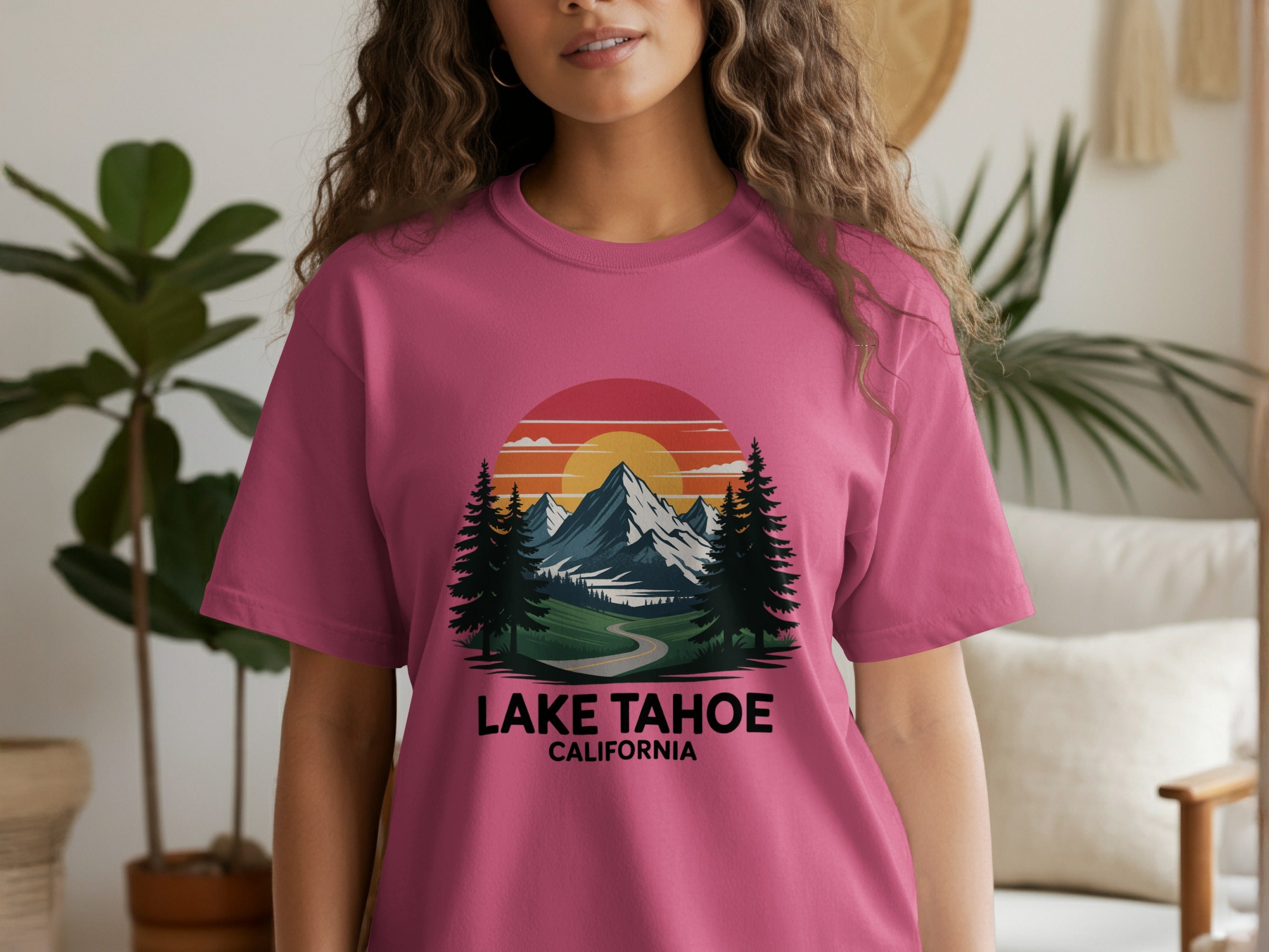 Colorful Lake Tahoe California Graphic T-Shirt product