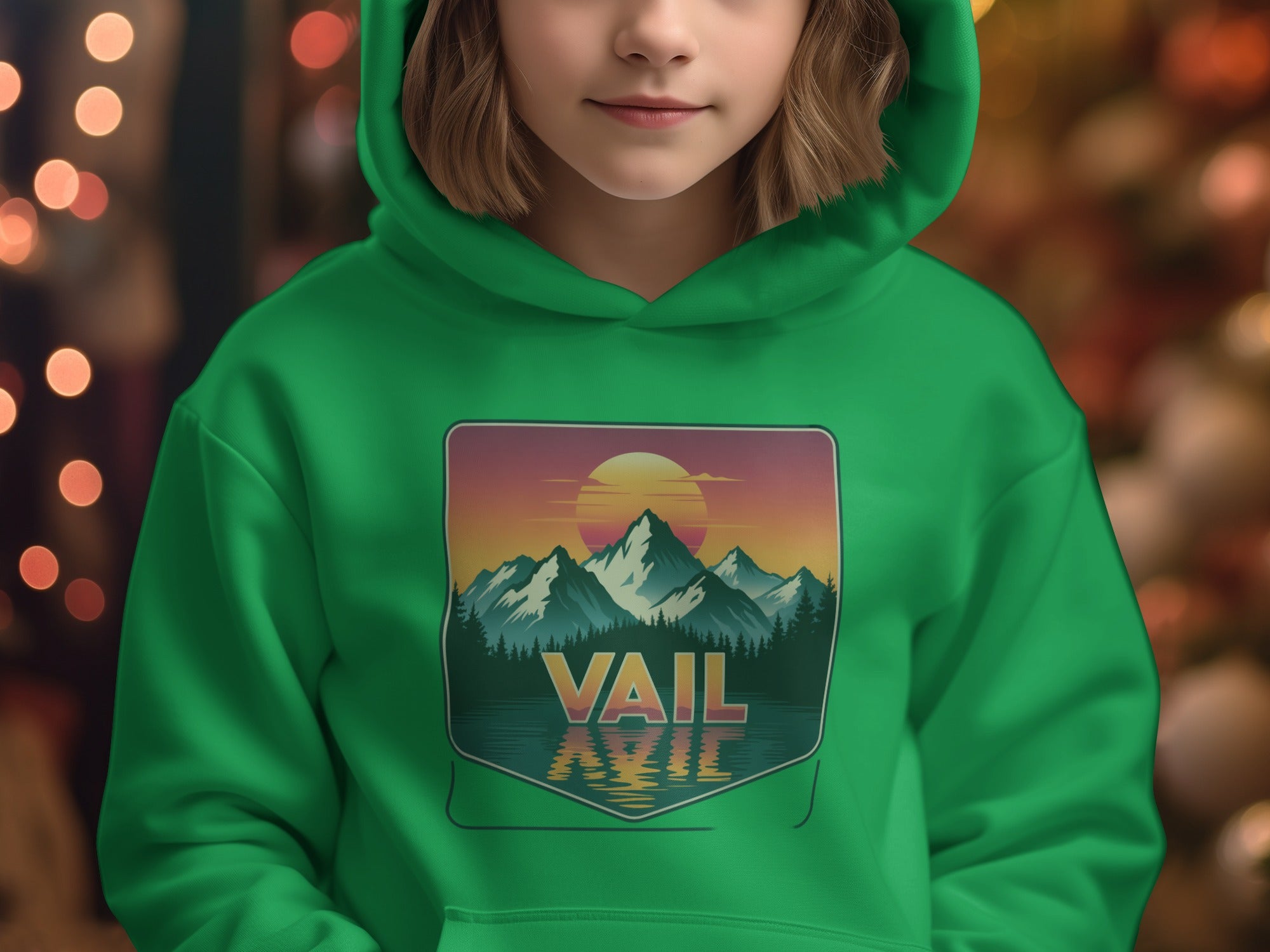 Vail Mountain Sunset Reflection Hoodie product