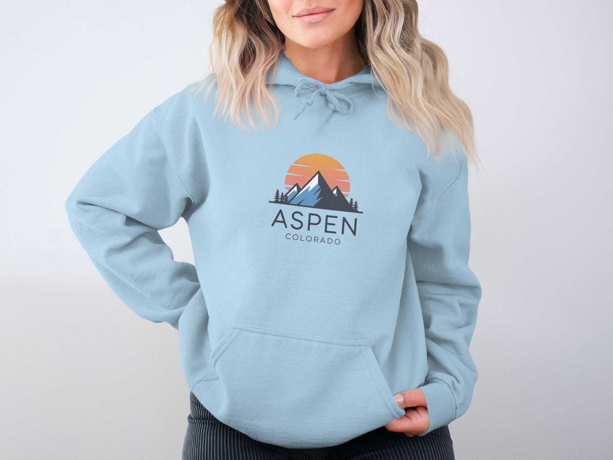 Aspen Colorado Sunset Mountains Hoodies product