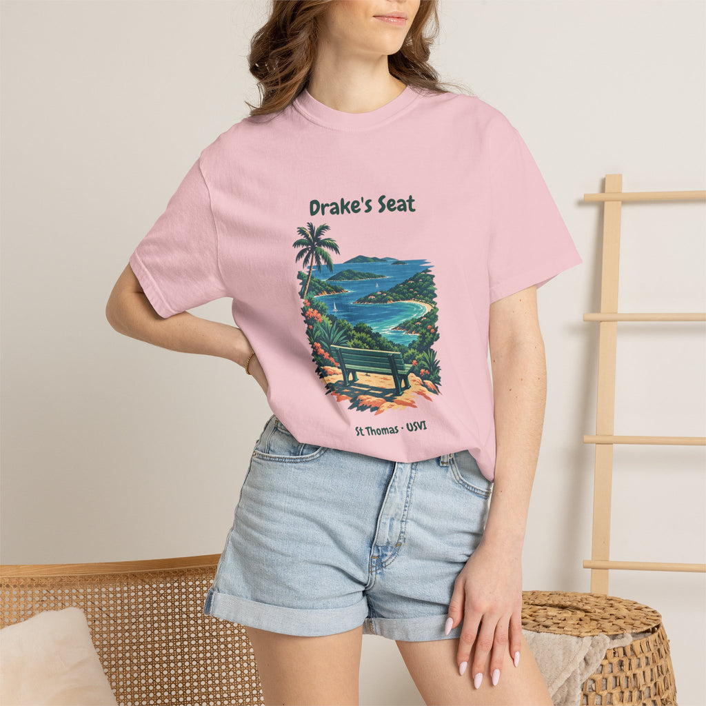Drake's Seat St. Thomas USVI Comfort Colors 1717 T-Shirt