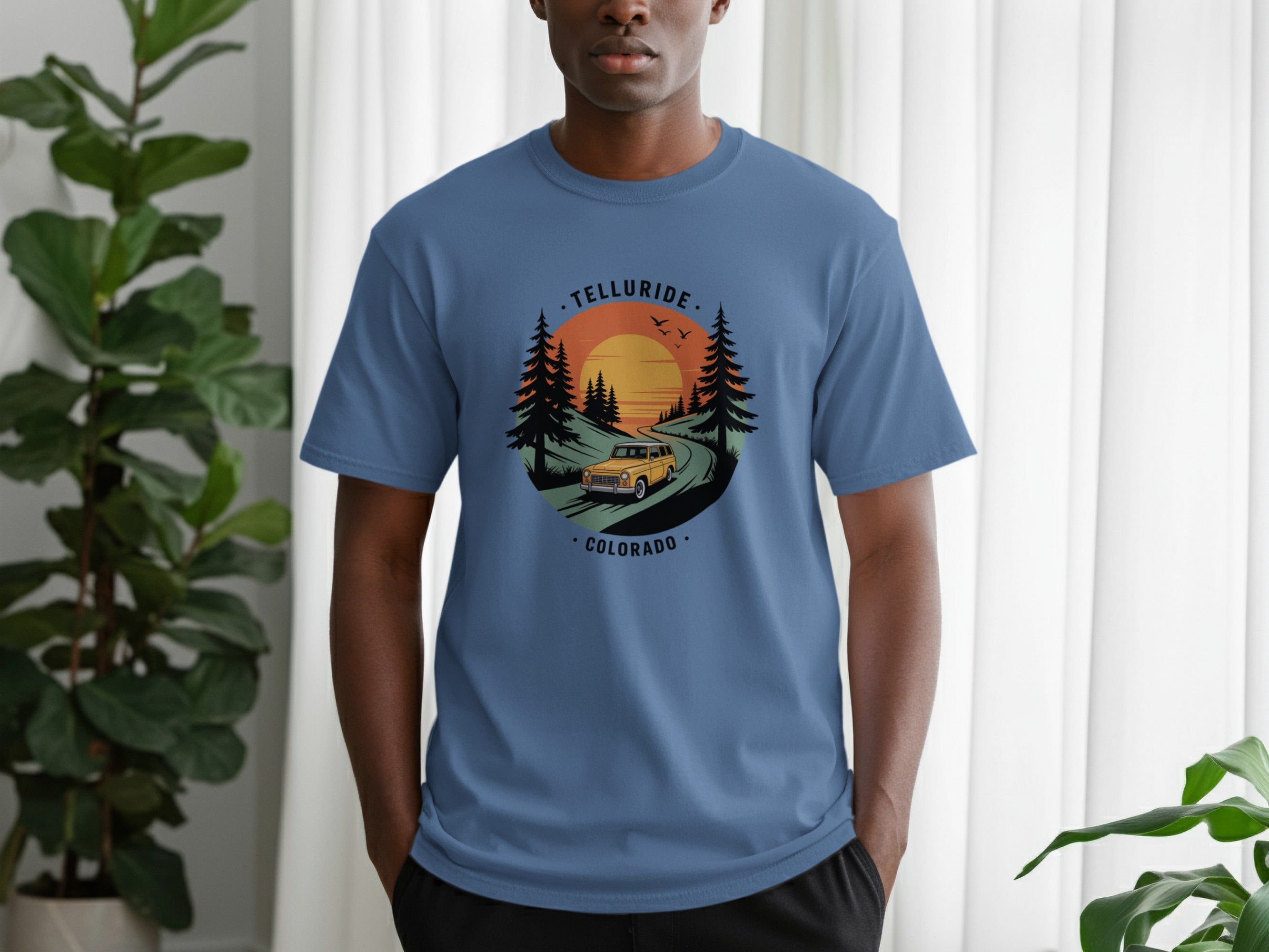 Telluride Colorado Scenic Sunset Graphic T-shirt