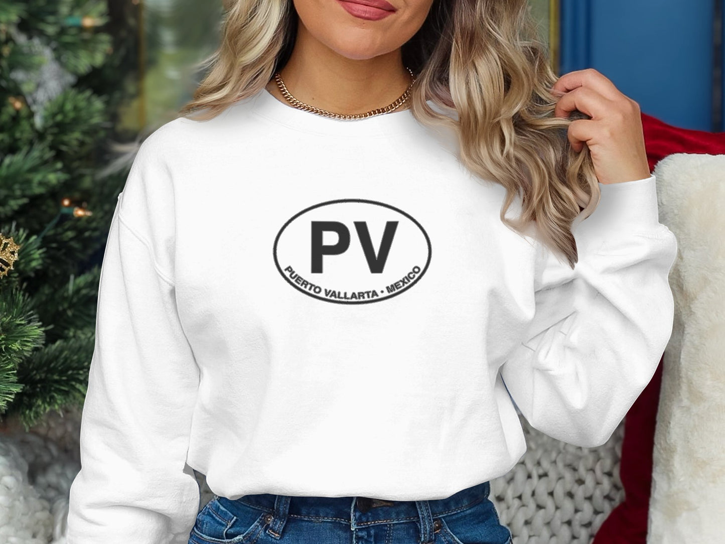 Puerto Vallarta Womens Sweatshirt Heliconia