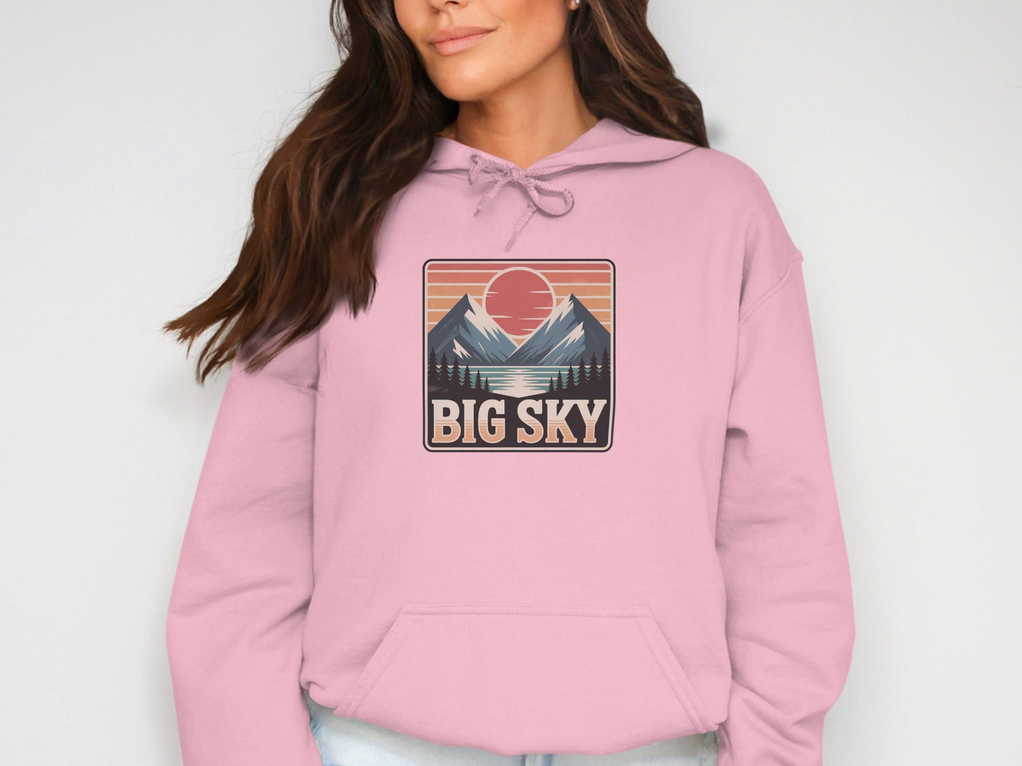 Big Sky Mountain Sunset Graphic Hoodie product