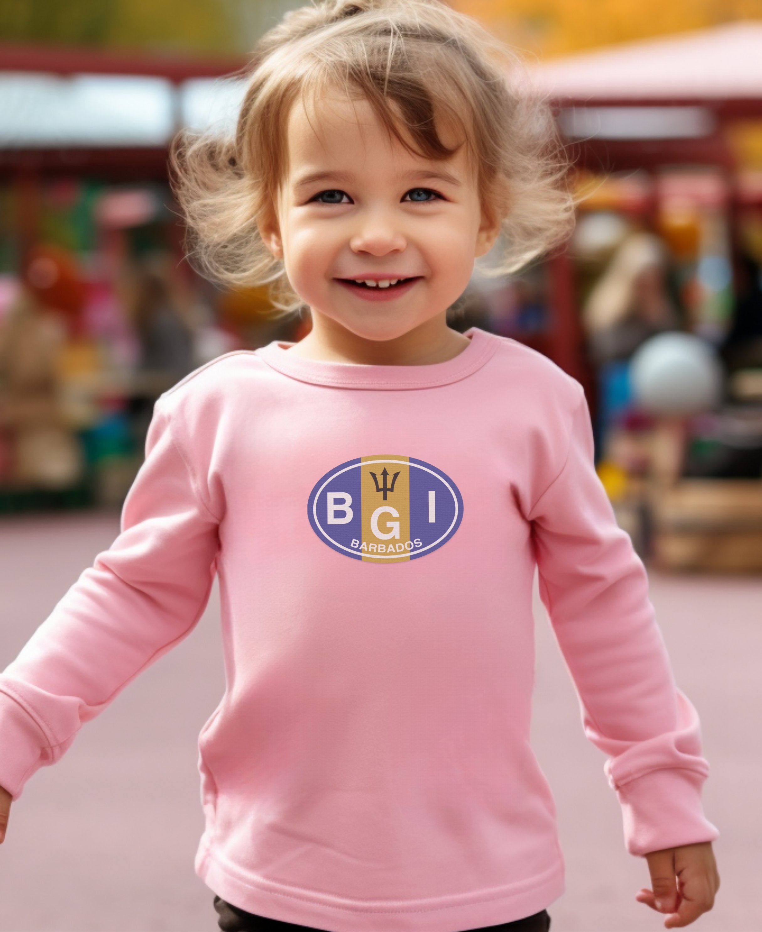 Barbados gentle surf play at Carlisle Bay Toddler Long Sleeve T-Shirt