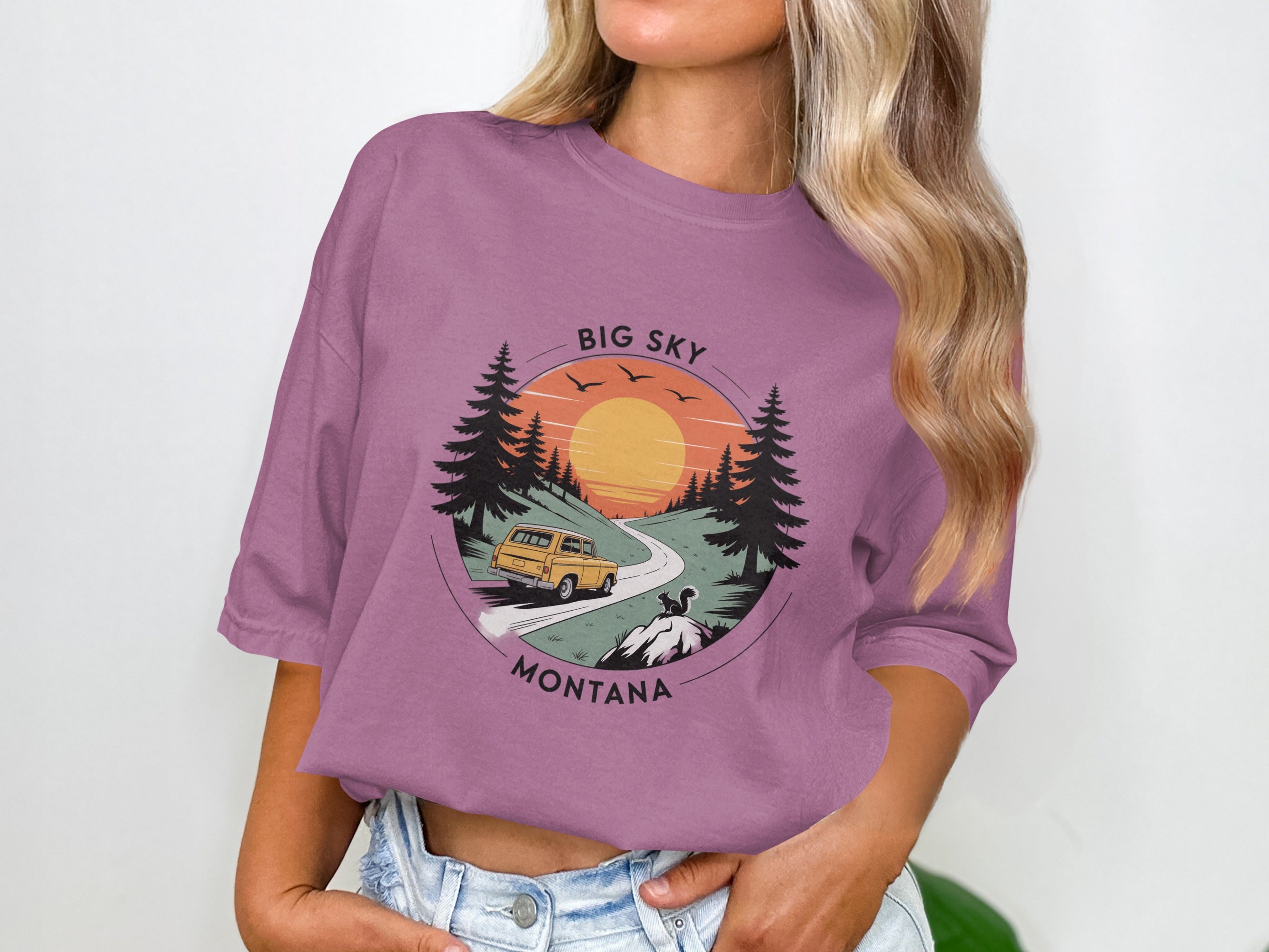 Big Sky Montana Scenic Graphic Tee Shirt product