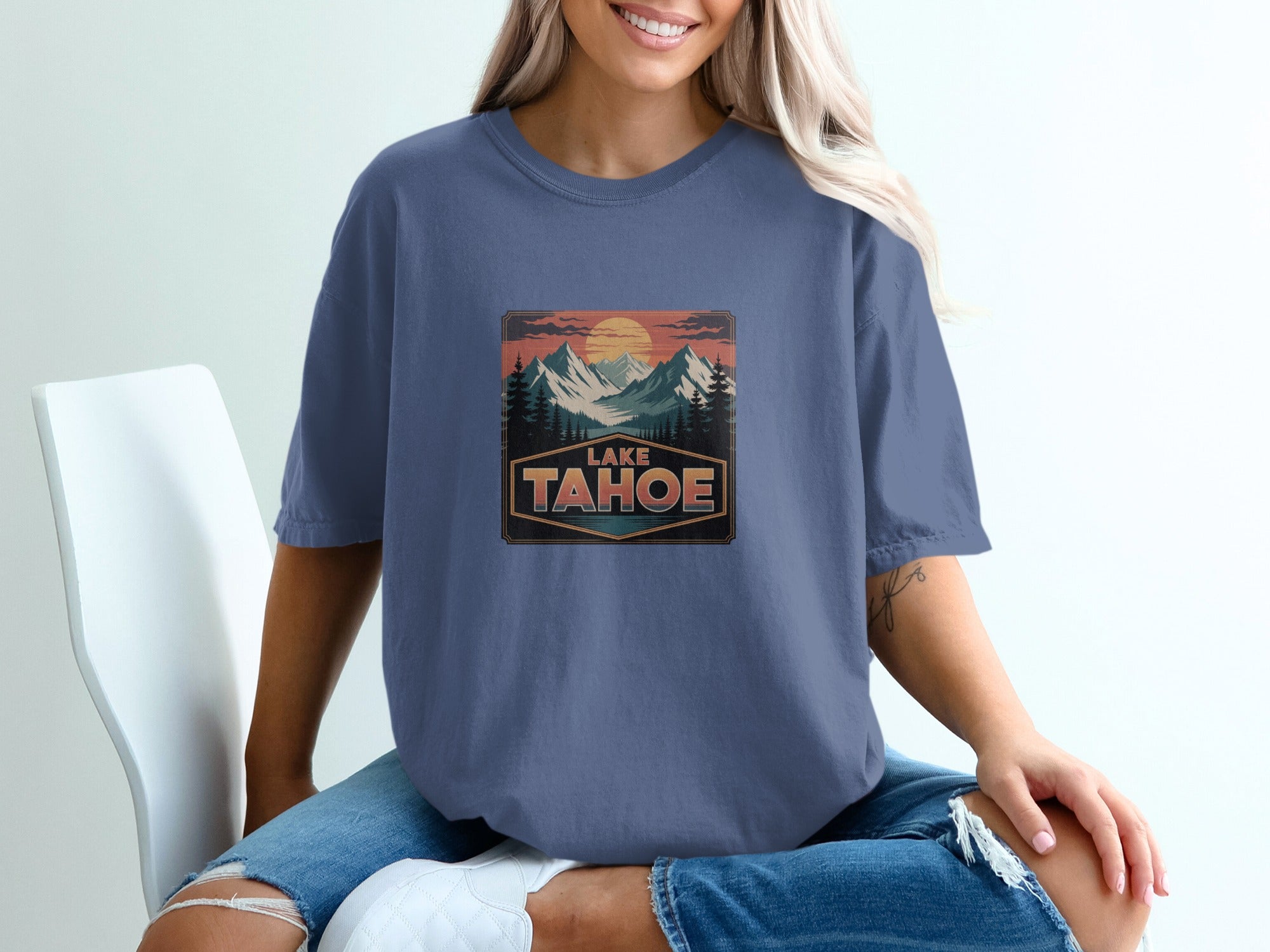 Lake Tahoe Graphic T-Shirt Casual Fashion Shirt product
