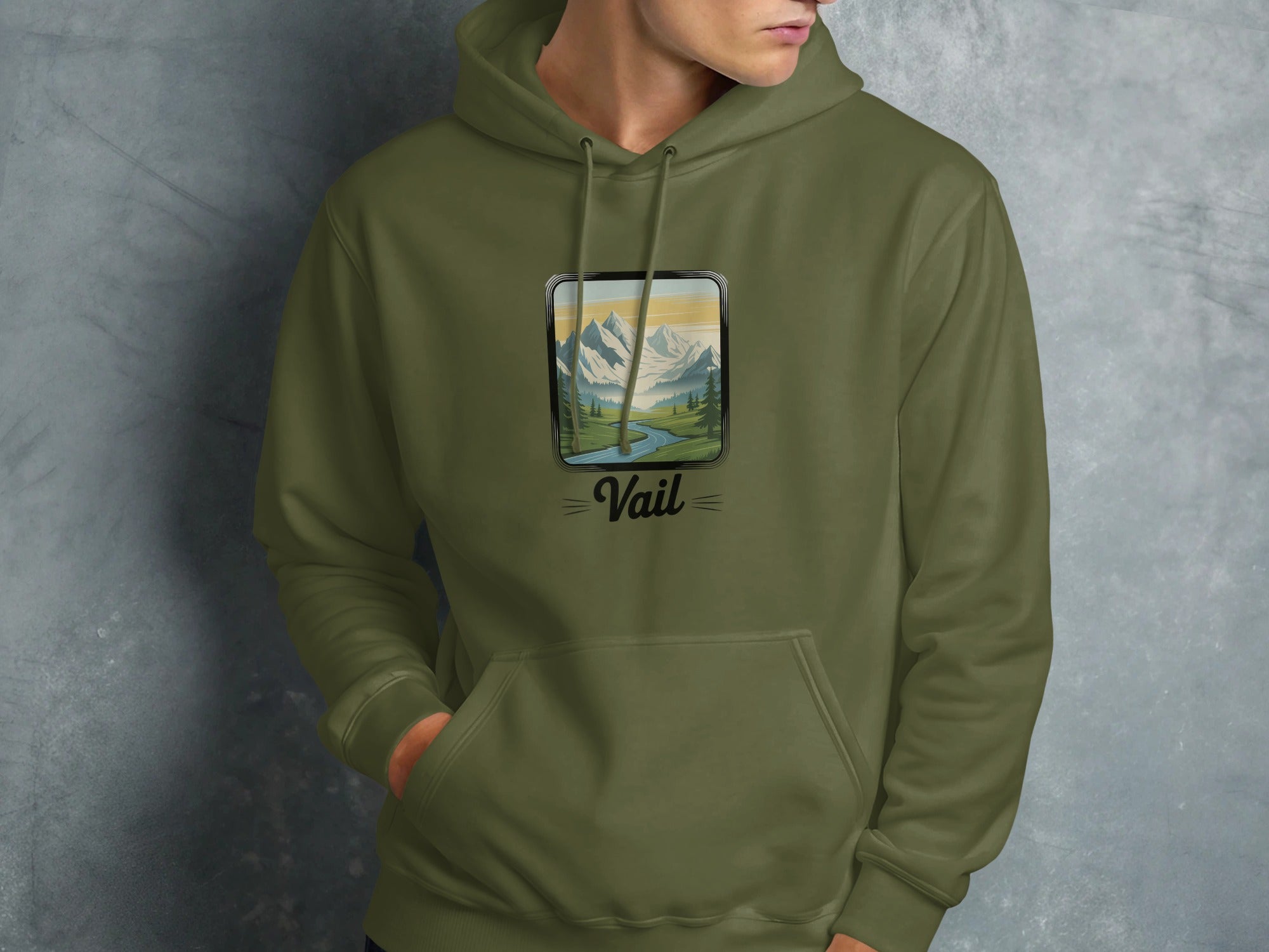 Vail Scenic Graphic Hoodie Ideal Casual Wear product type
