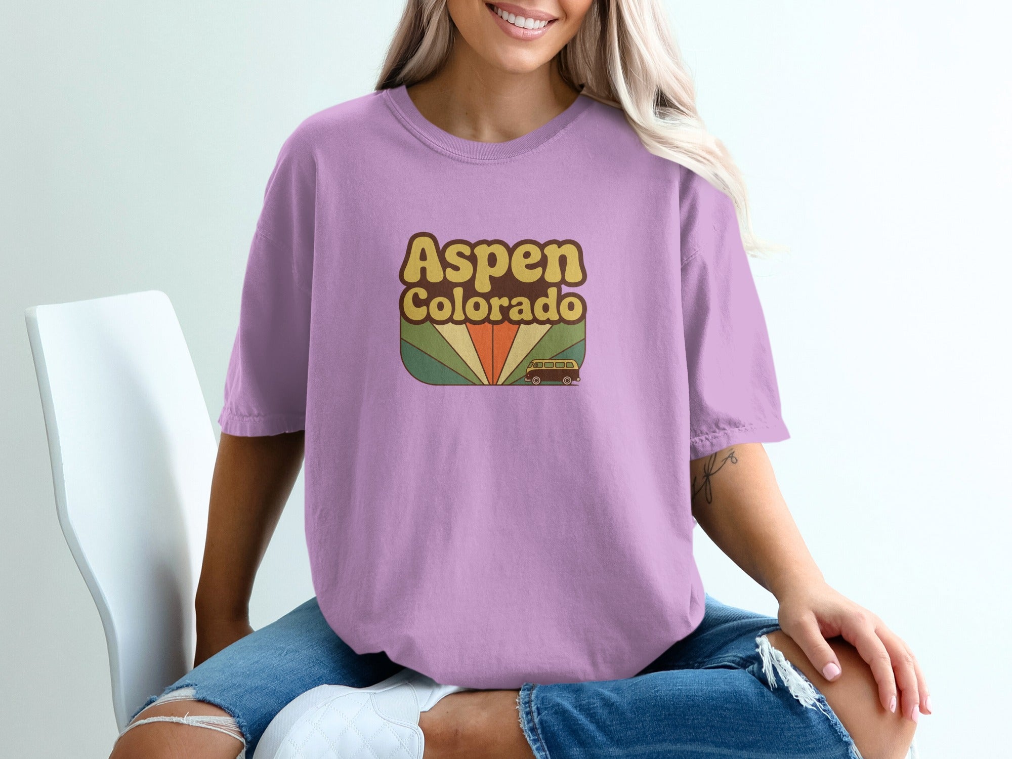 Aspen Colorado Graphic T-shirt retro design product type
