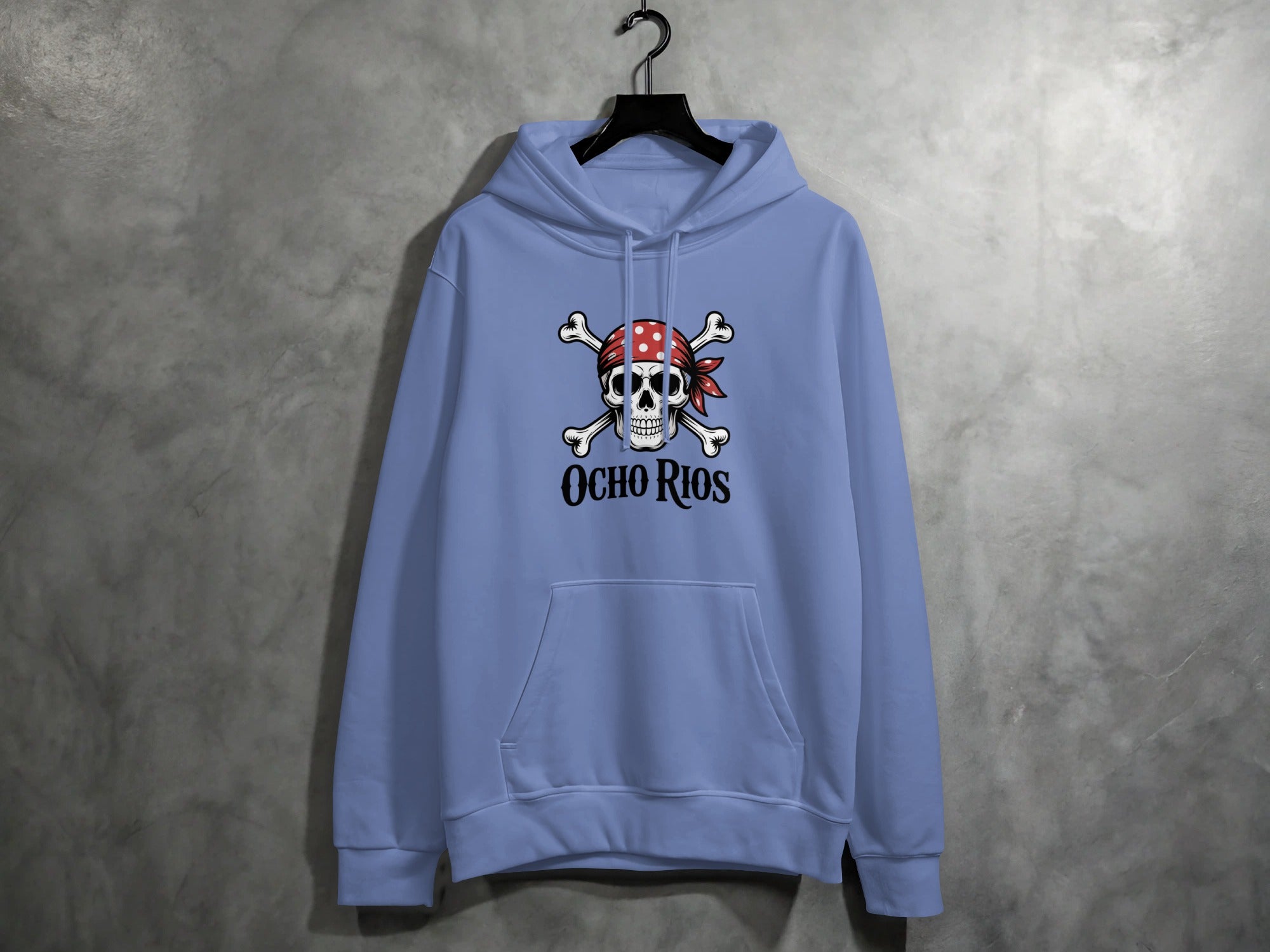 Skull with Bandana and Crossbones Ocho Rios hoodie product type